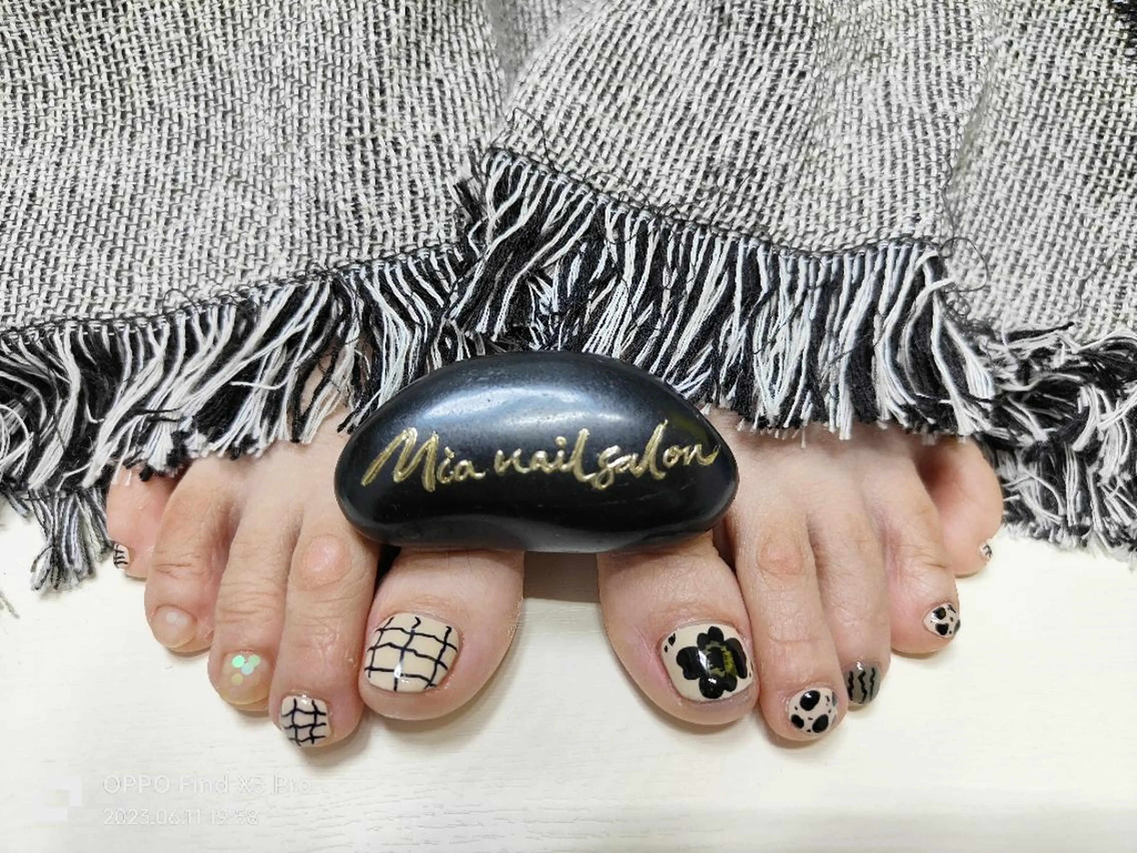 ショート ネイル フットネイル Mia 自宅ネイルサロンのネイルデザイン