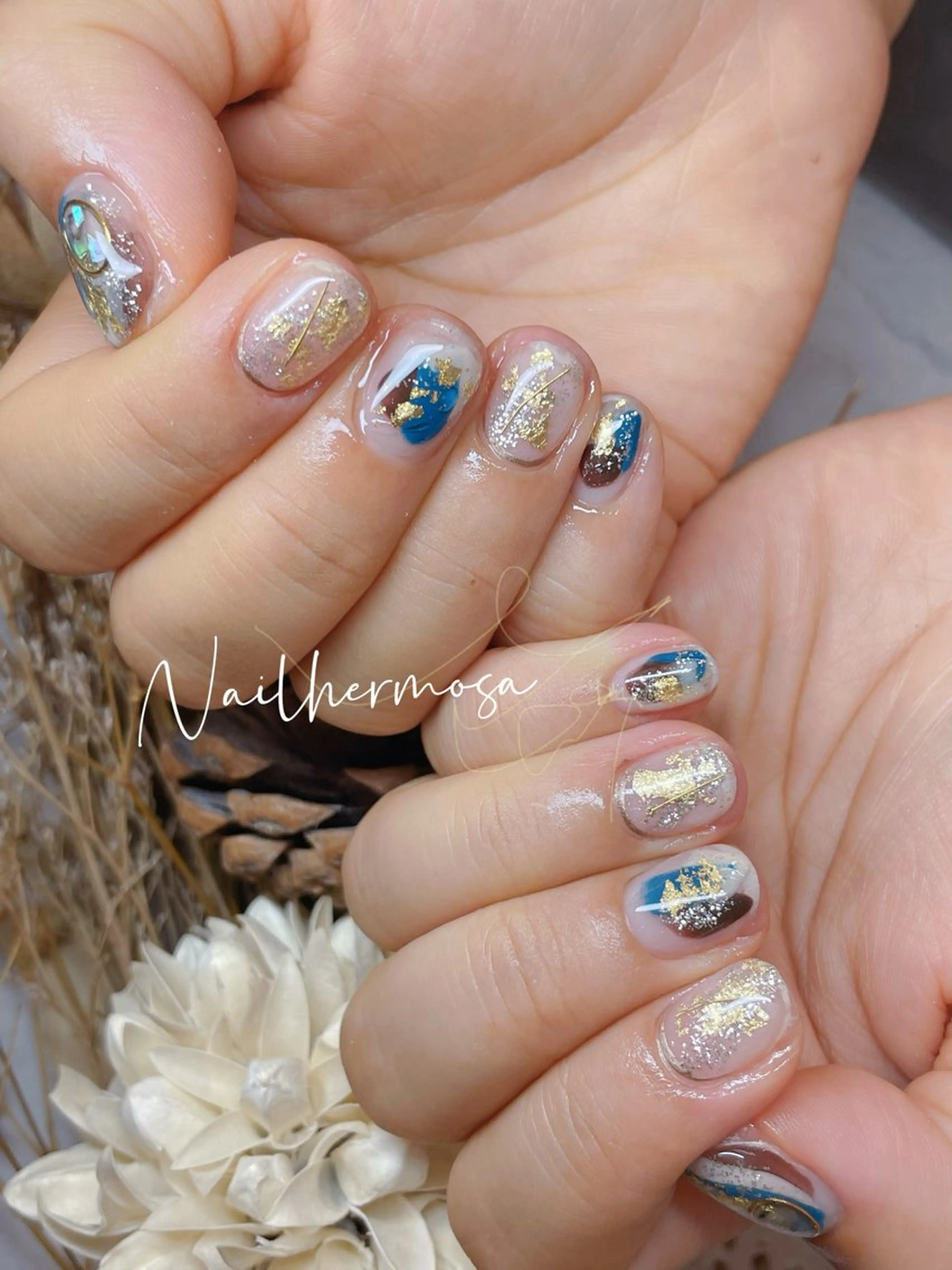 ネイル 長さ出し フラッシュネイル フットネイル ジェルネイル マグネットネイル ハンドネイル ネイル エルモサのネイルデザイン