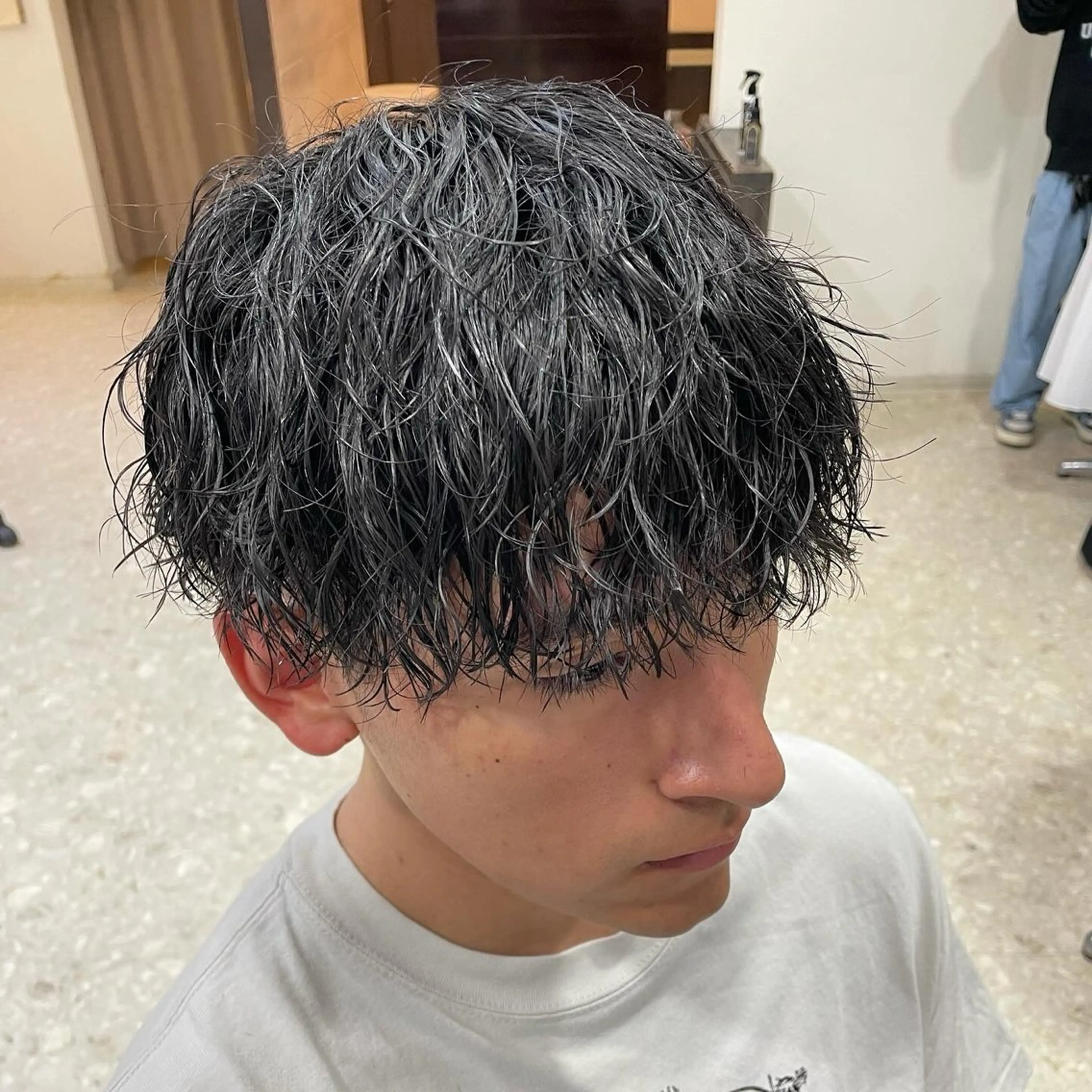パーマ メンズ マッシュ 小島 海斗のヘアスタイル