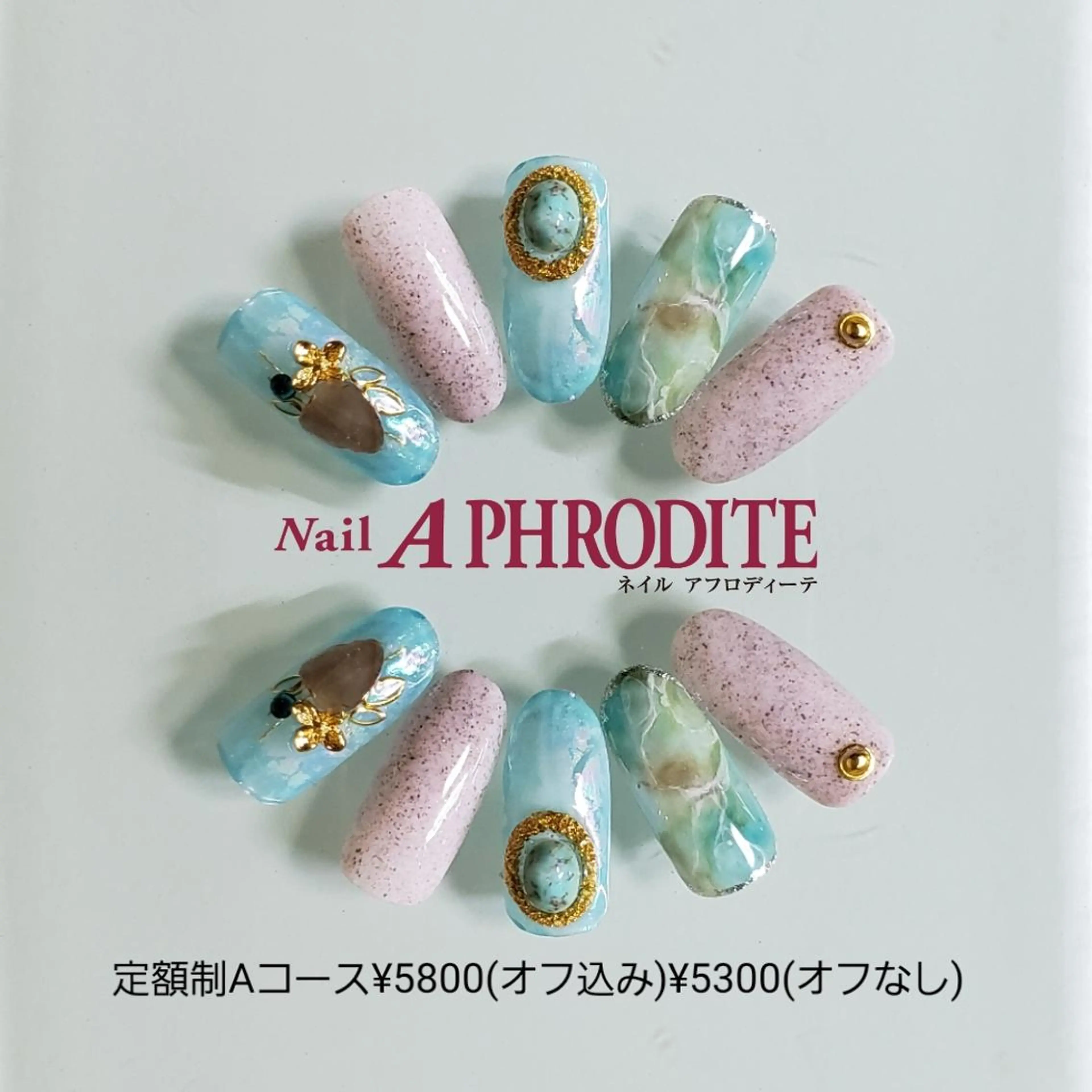 ネイル アートネイル ジェルネイル 持ち込み ソフトジェル ハンドネイル Nail  Aphroditeのネイルデザイン