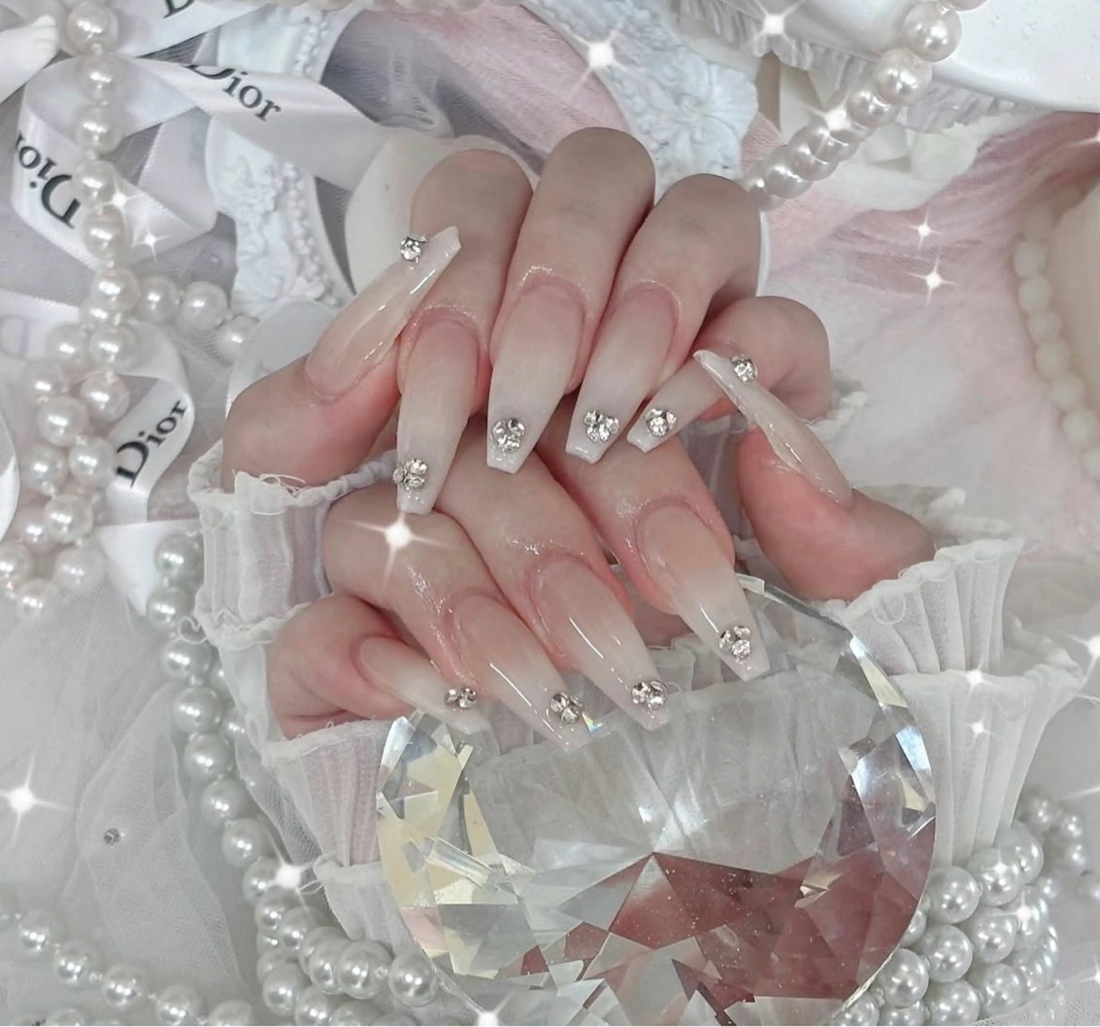 ネイル 韓国ネイル 持ち込み ニュアンスネイル ネイルチップ ハンドネイル ANA.CHUO 本川越店舗のネイルデザイン