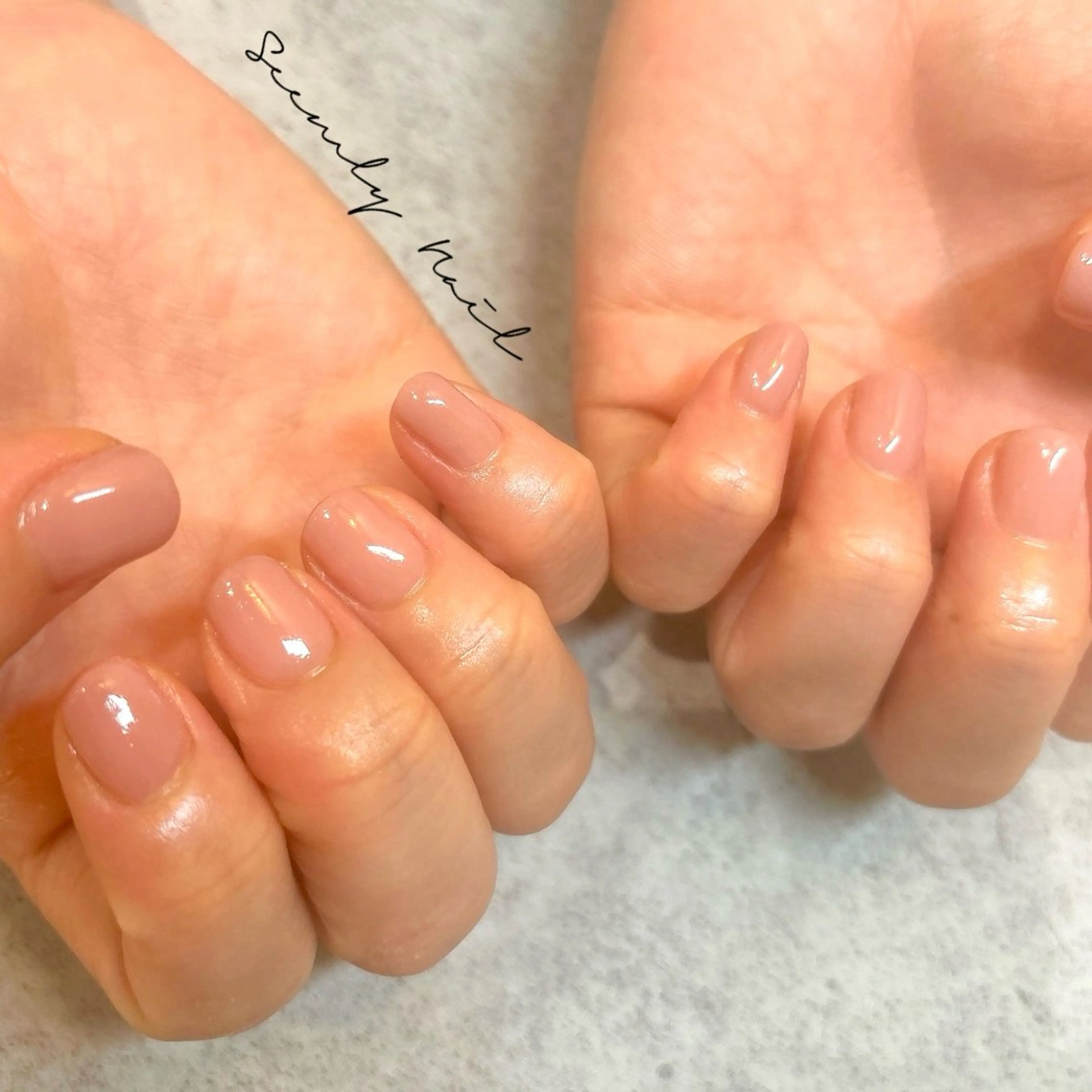 ネイル フットネイル オフィスネイル ワンカラーネイル ピンク ピンクベージュ フットネイル Seemly 千田町店所属・フラワーパラジェル 🌸シームリーエミのネイルデザイン