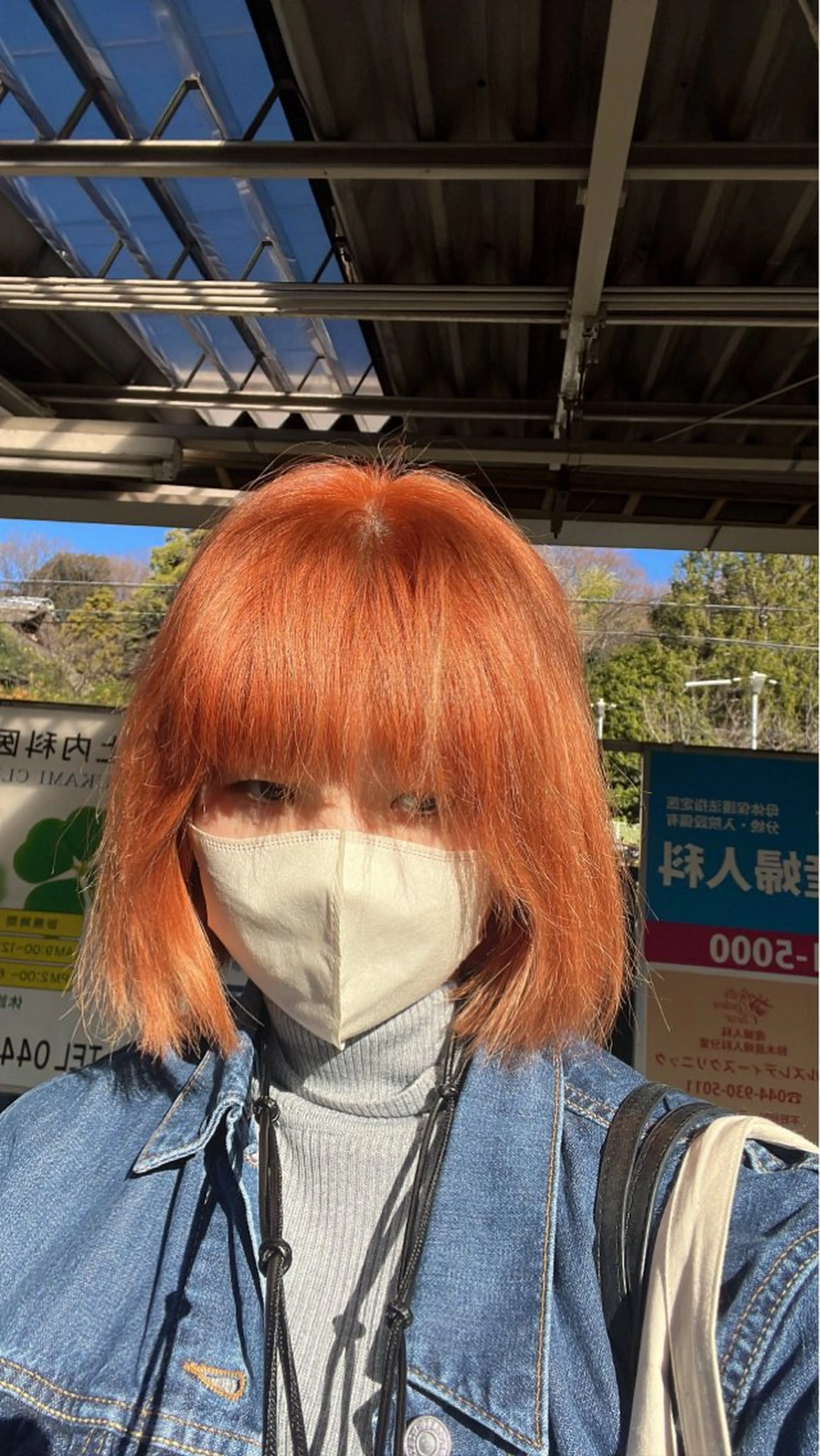 ミディアム ボブ ヘアカラー トリートメント mee.所属・透明感カラー /あづき⭐️のヘアスタイル