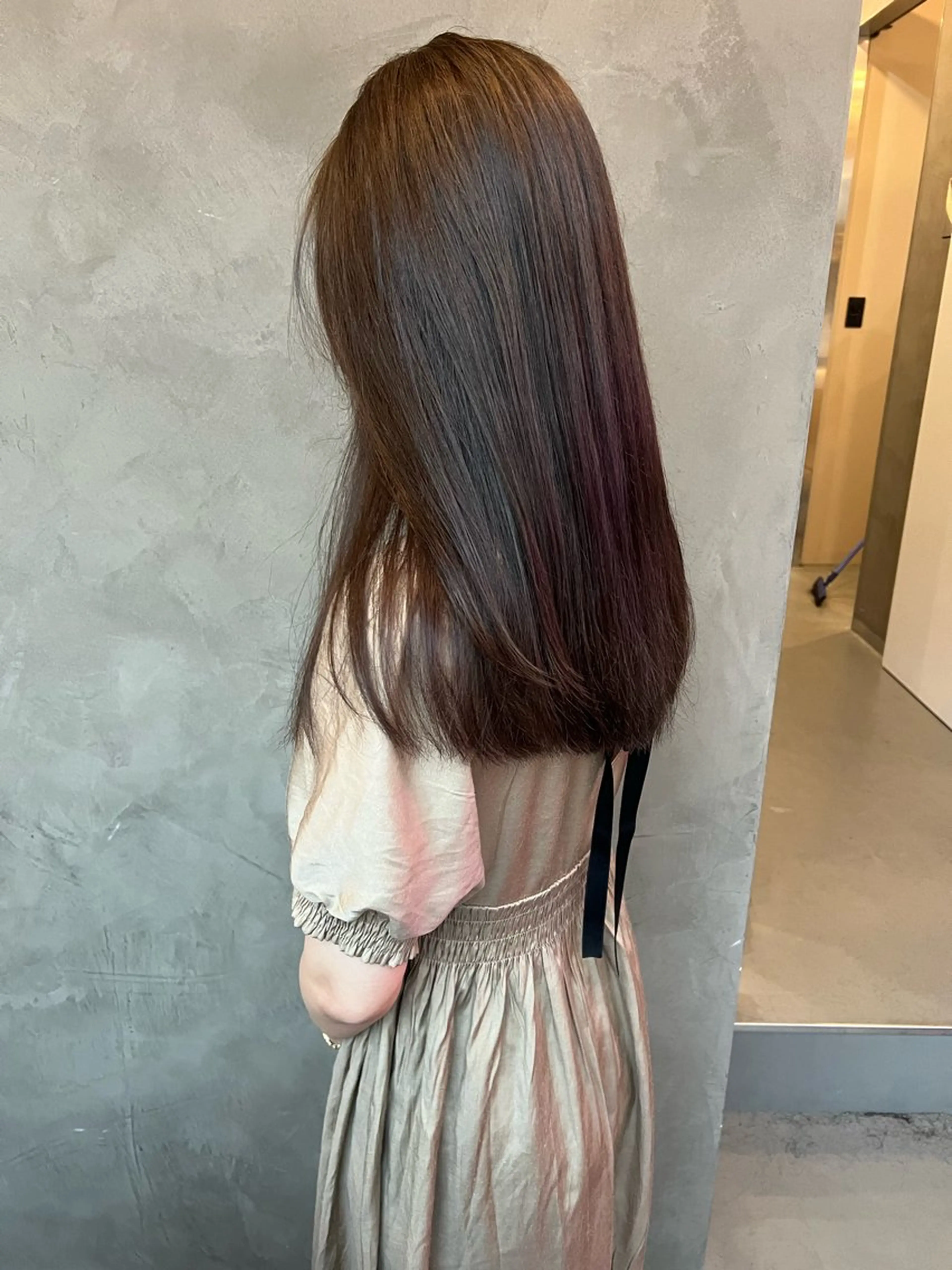 カラー ブラウンカラー 韓国🇰🇷レイヤー 似合わせ顔まわりのヘアスタイル