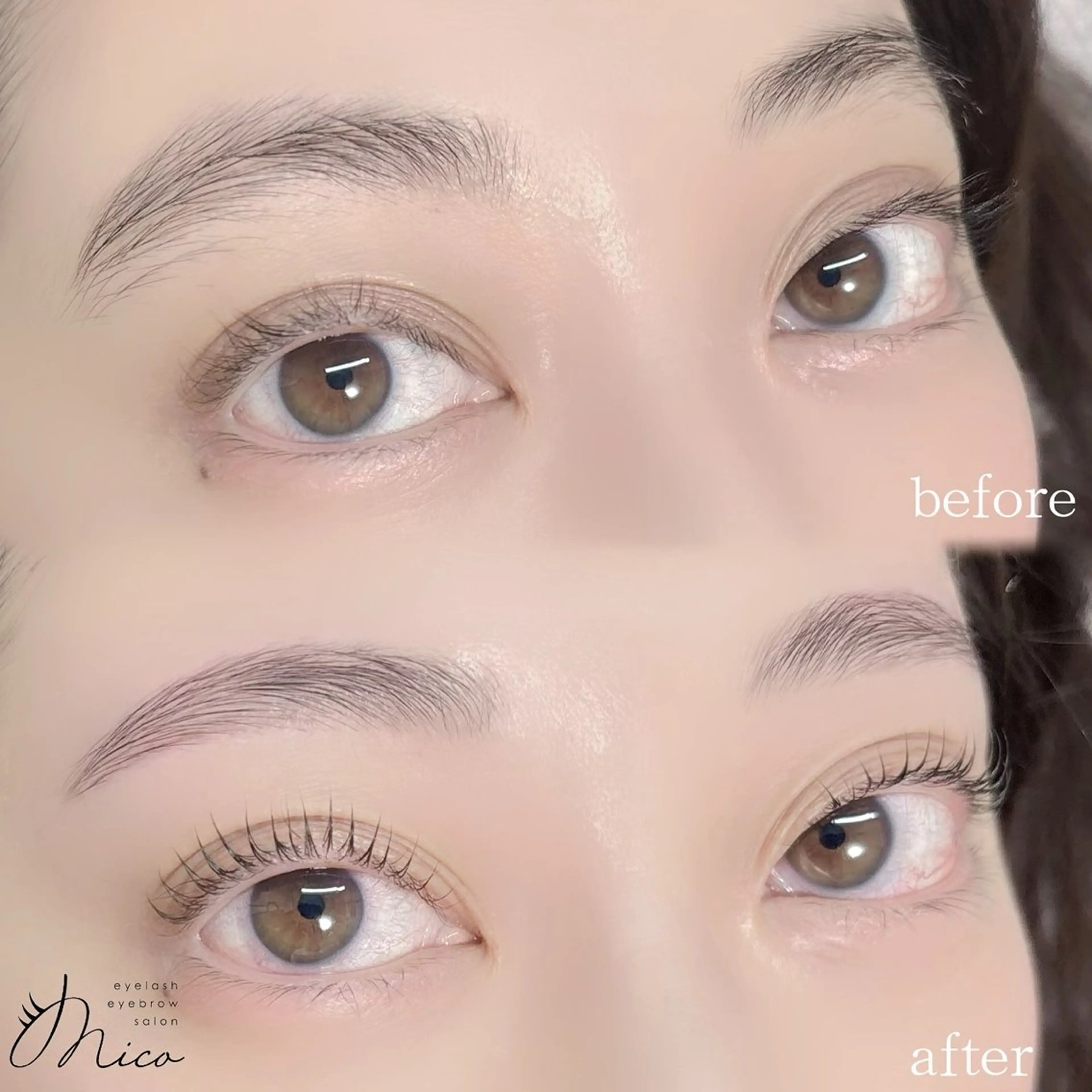 HBL+美眉ワックス&似合わぜデザインまつ毛パーマ(アイシャンプー、トリートメント付き)🌿【8月31日まで】の写真