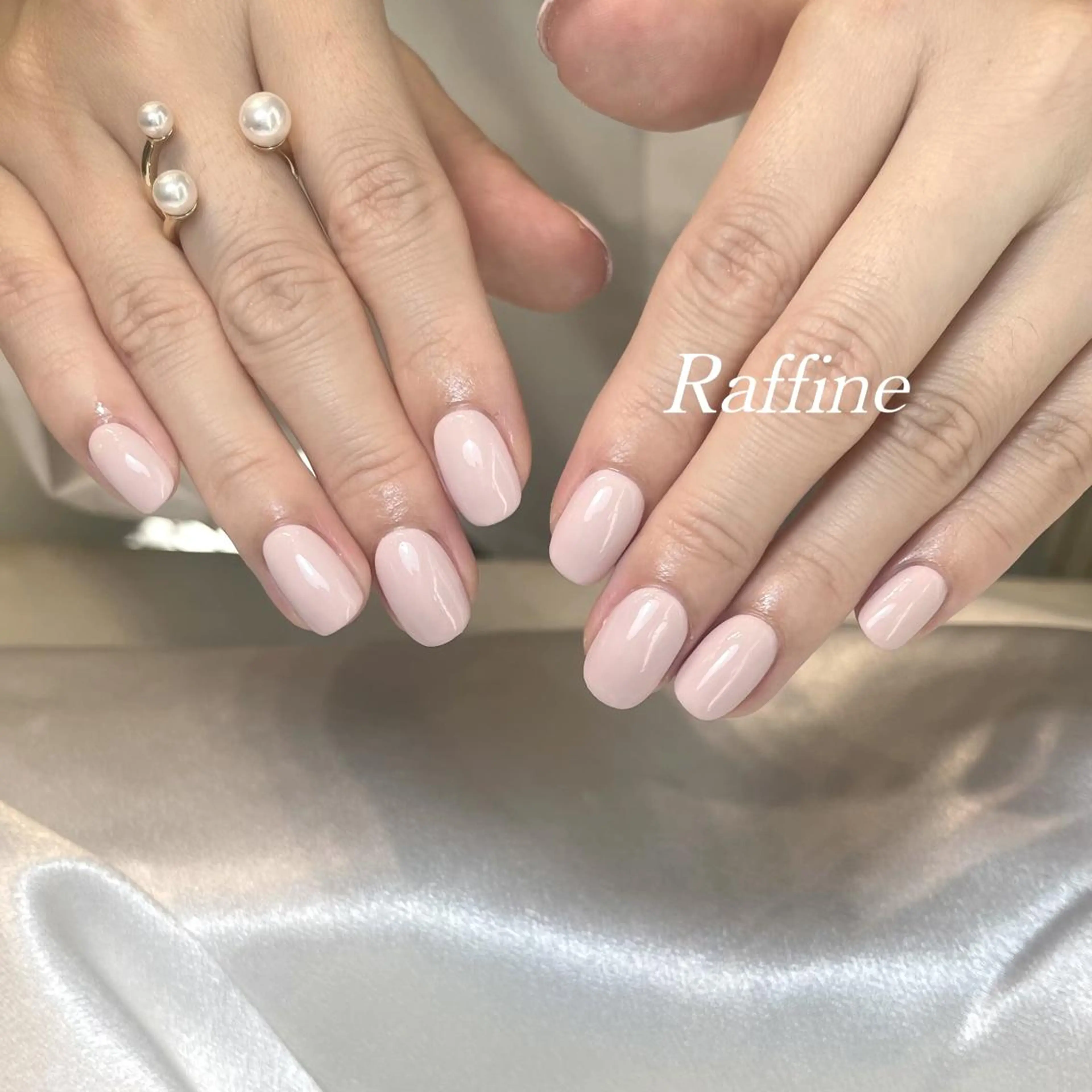 ネイル RAFFINE 月🦋🩵のネイルデザイン