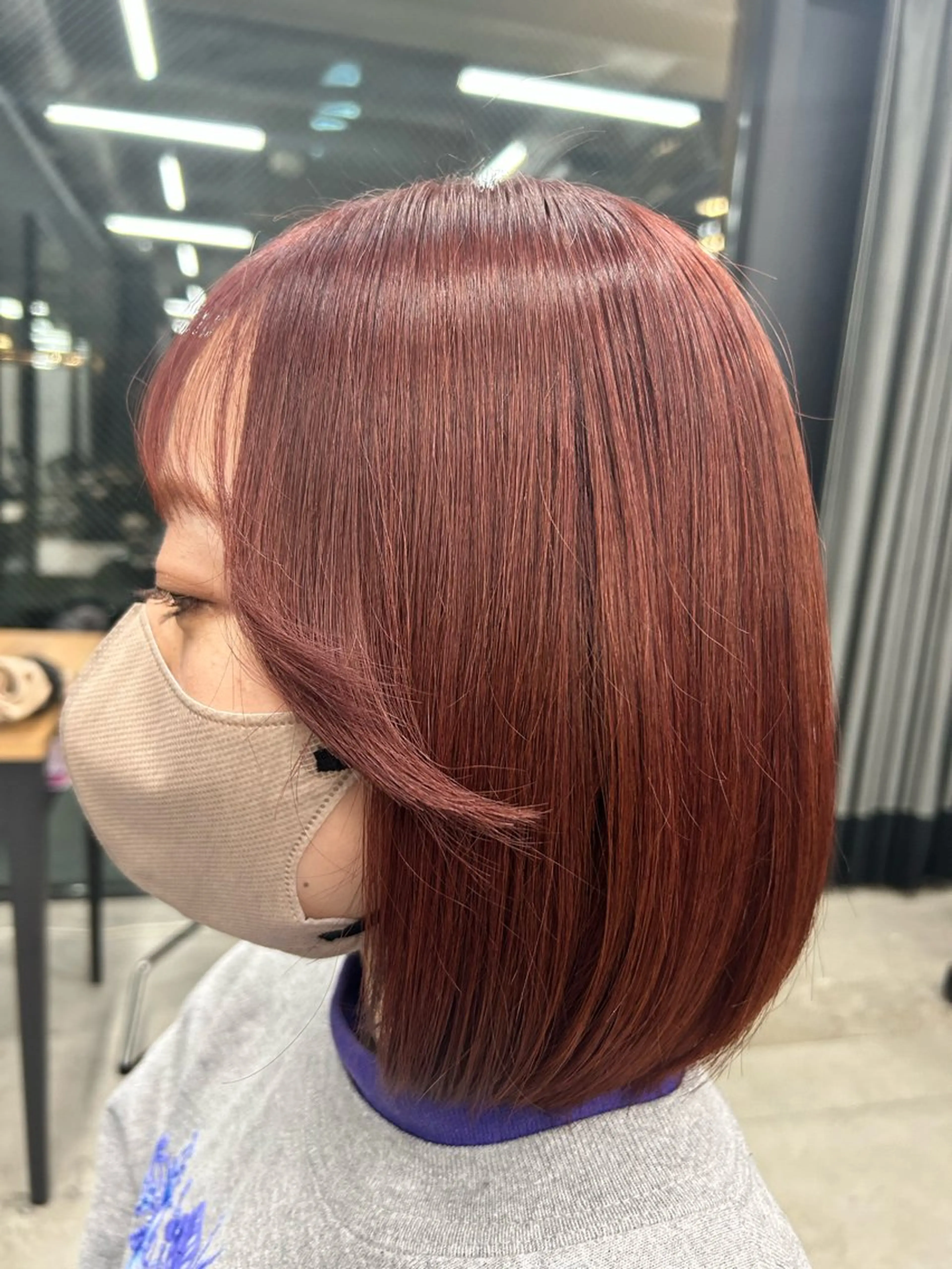 ミディアム 女性らしいモテヘア 韓国ヘアhikariのヘアスタイル