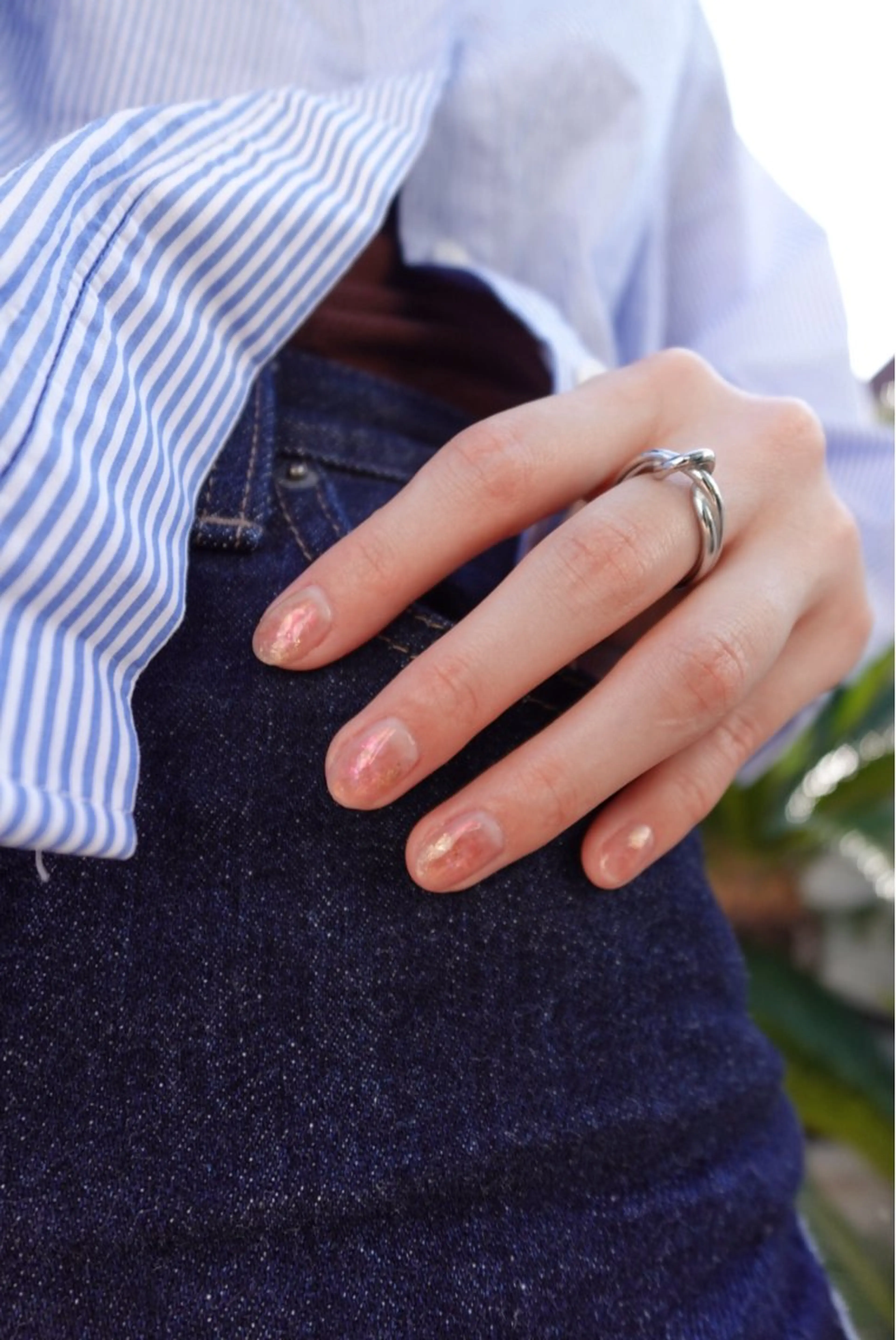 ネイル キラキラネイル ニュアンスネイル 原田 春のネイルデザイン