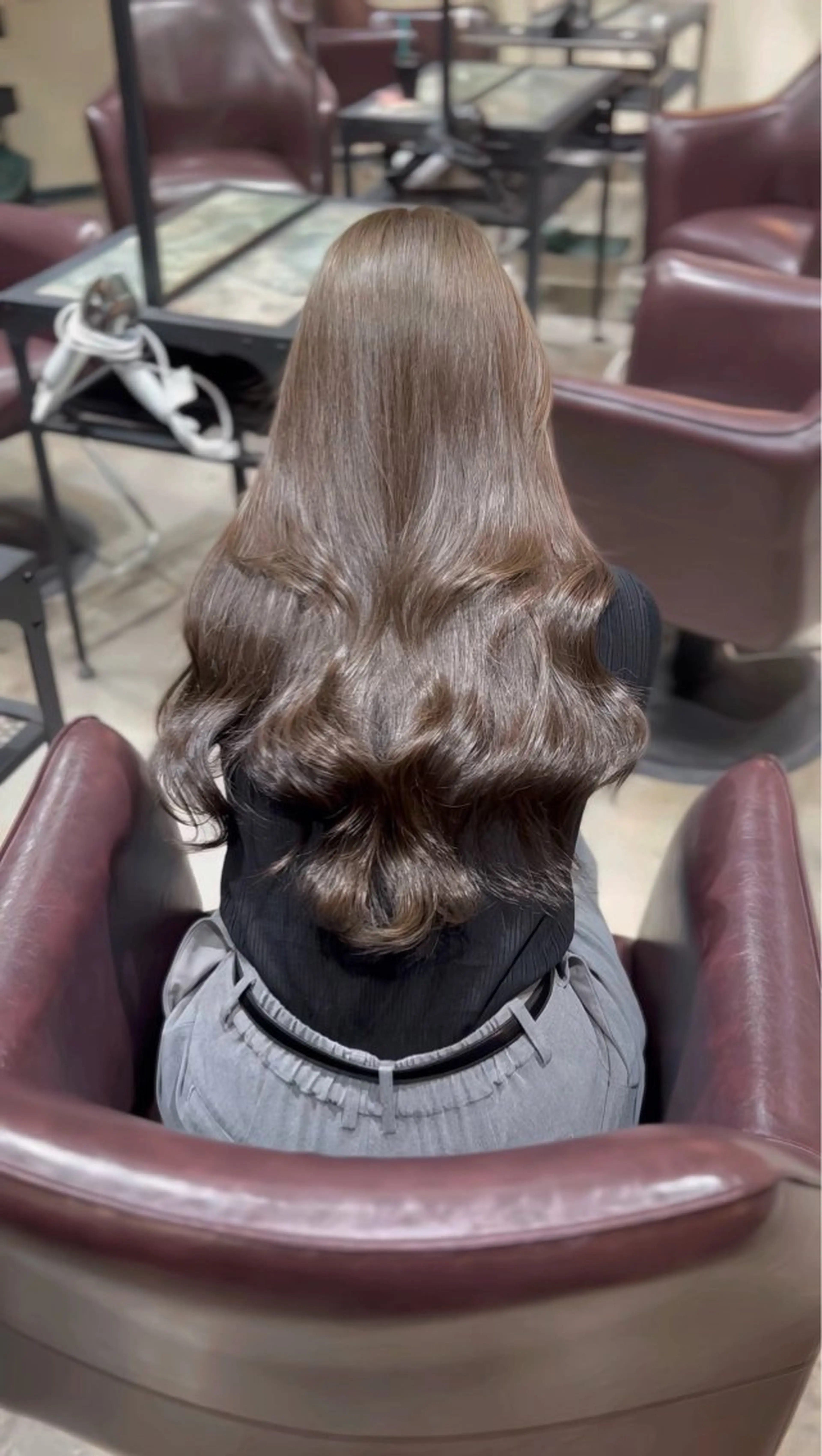 ロング カラー カット ヘアカラー トリートメント 韓国風・ブリーチなし ・あり後藤 一斗店長のヘアスタイル