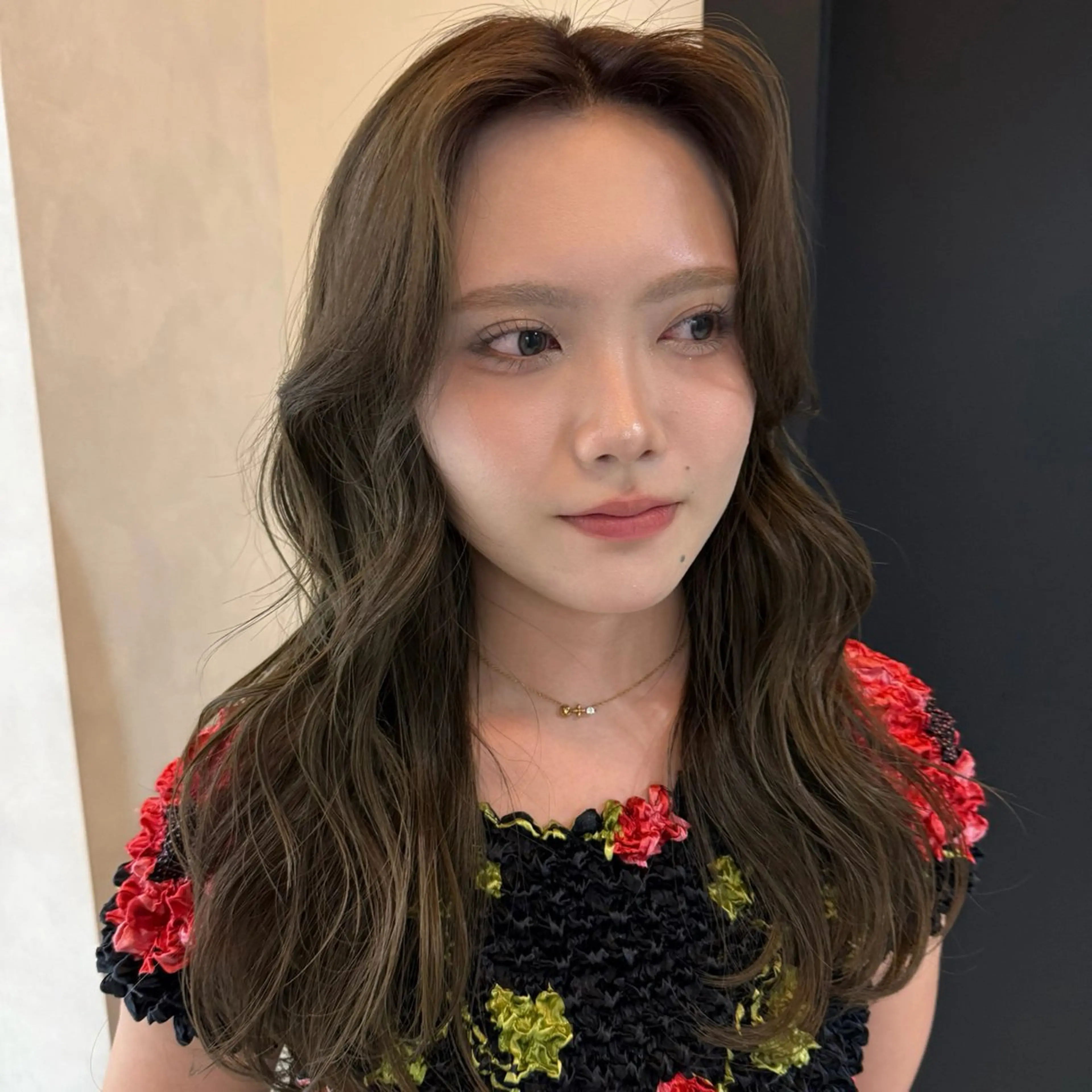 ロング カラー ヘアアレンジ ヘアカラー KAHO 大阪カラーモデル募集のヘアスタイル