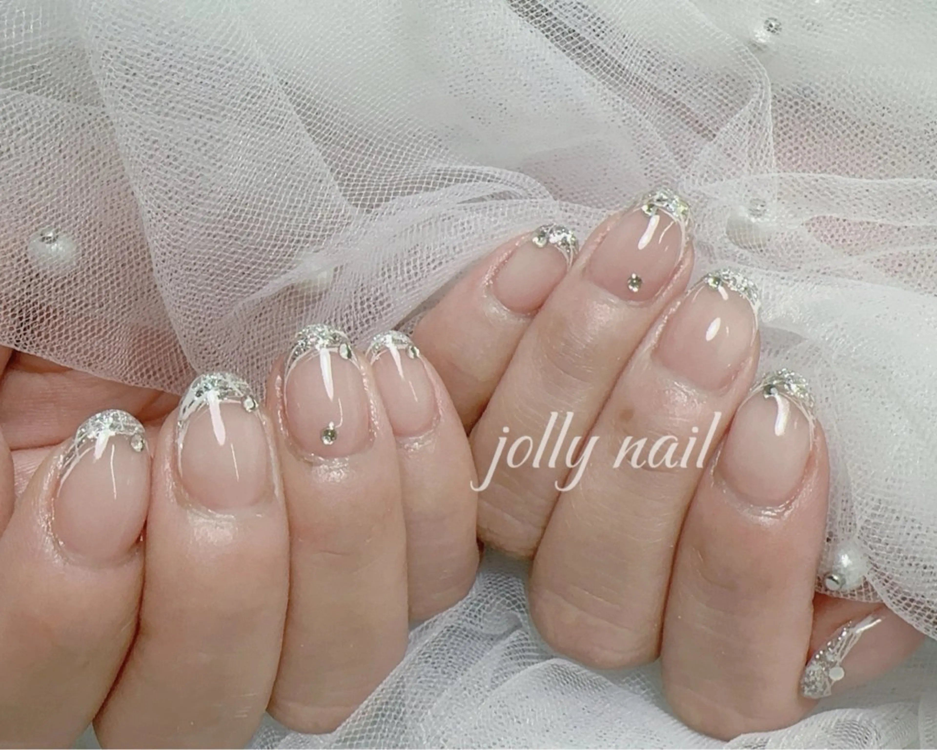 ネイル Jolly チップ長さだしのネイルデザイン