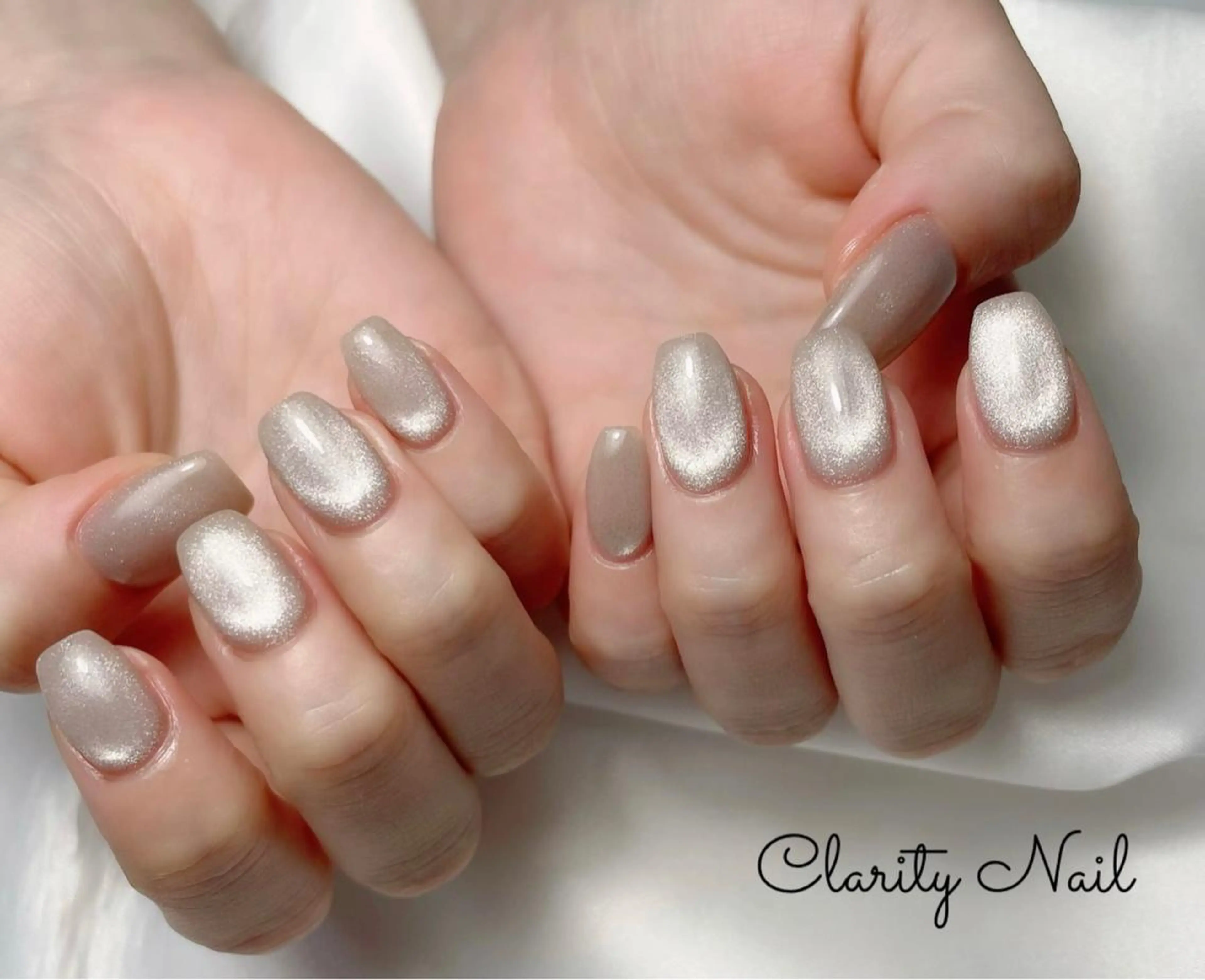 ネイル マグネットネイル ワンカラーネイル ハンドネイル Clarity Nailのネイルデザイン