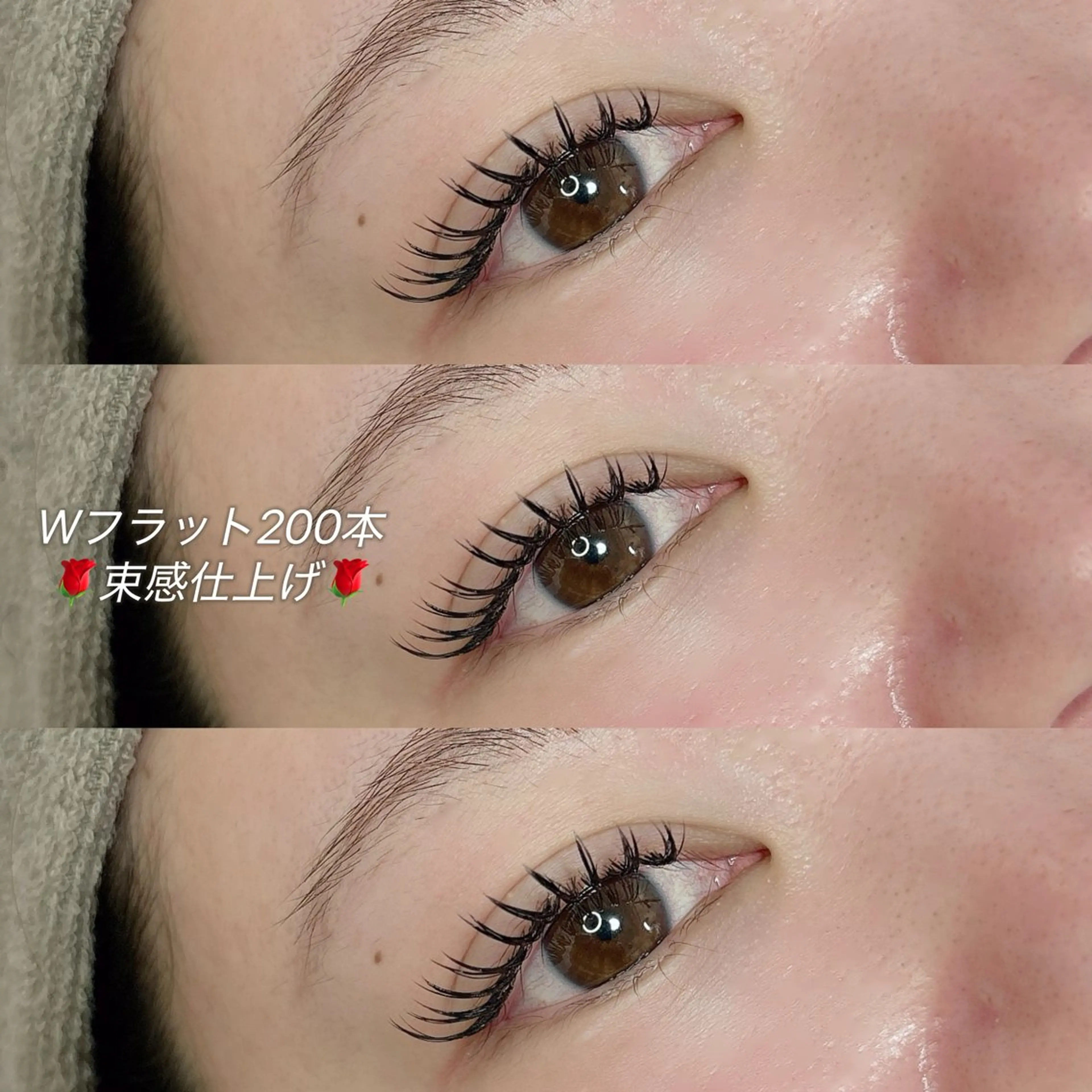 マツエク・マツパ 束感まつ毛 miel eyelashのマツエク・マツパデザイン