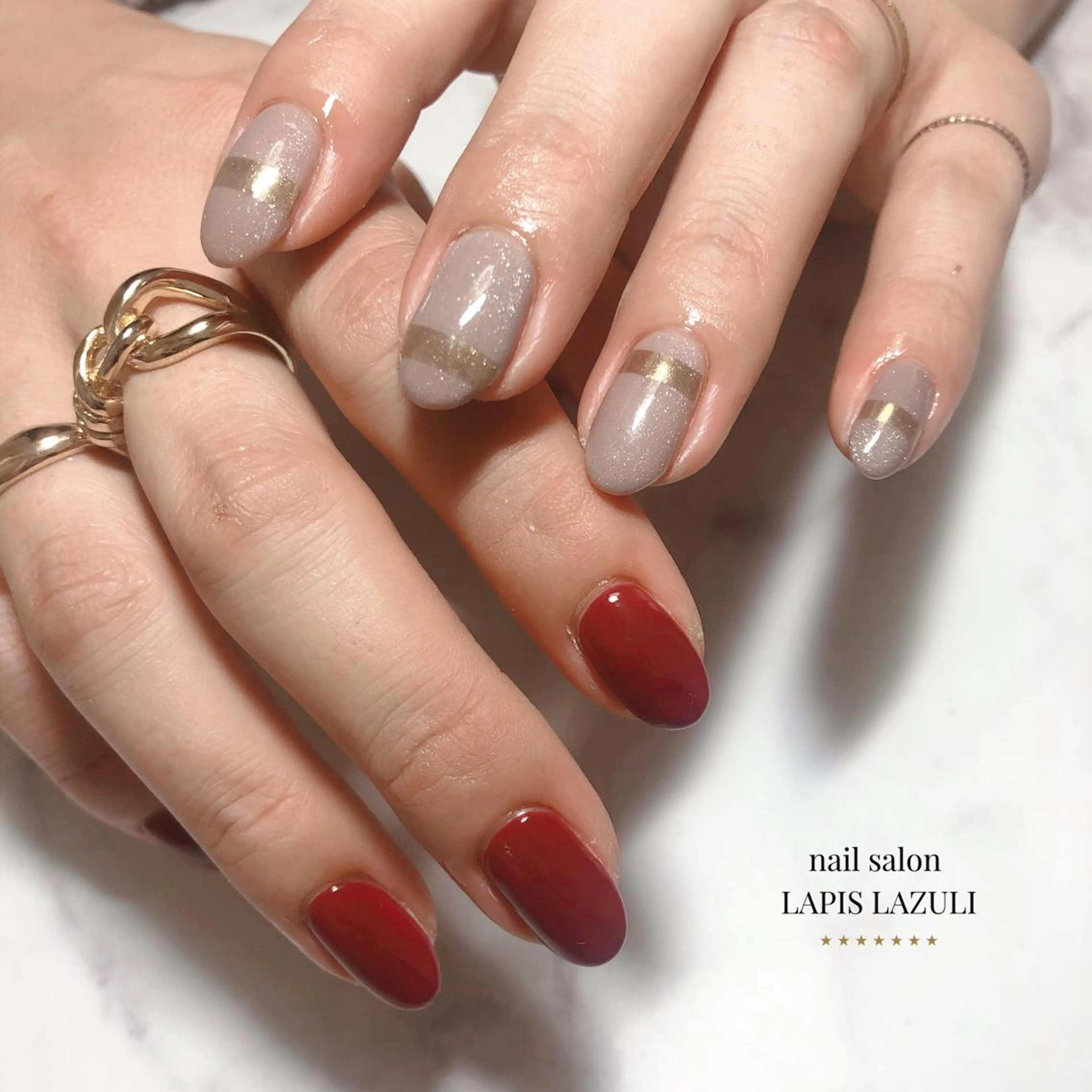 ネイル nail salon ラピスラズリのネイルデザイン
