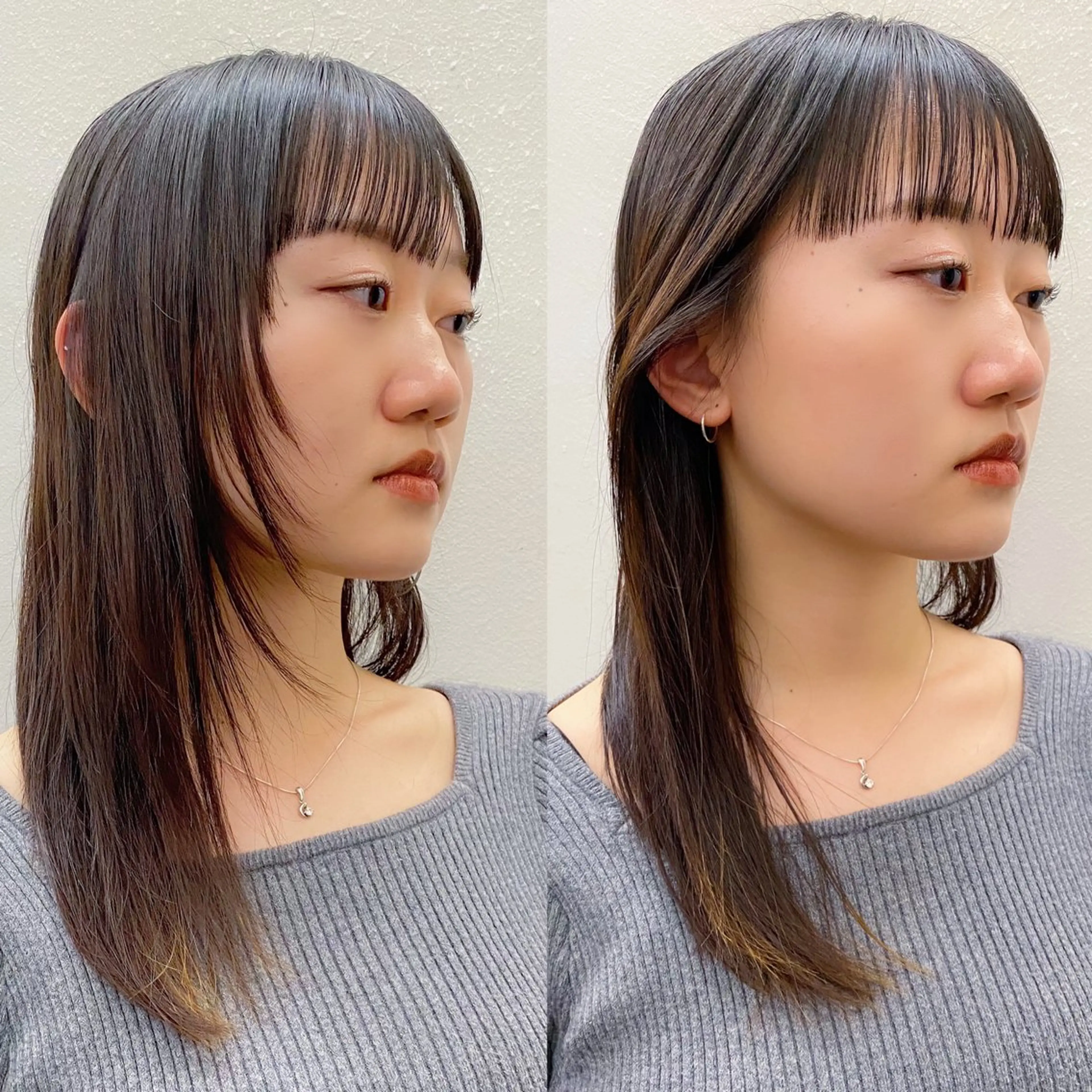 セミロング カラー Paddle所属・似合わせレイヤー/ レイヤーパーマ/高倉のヘアスタイル