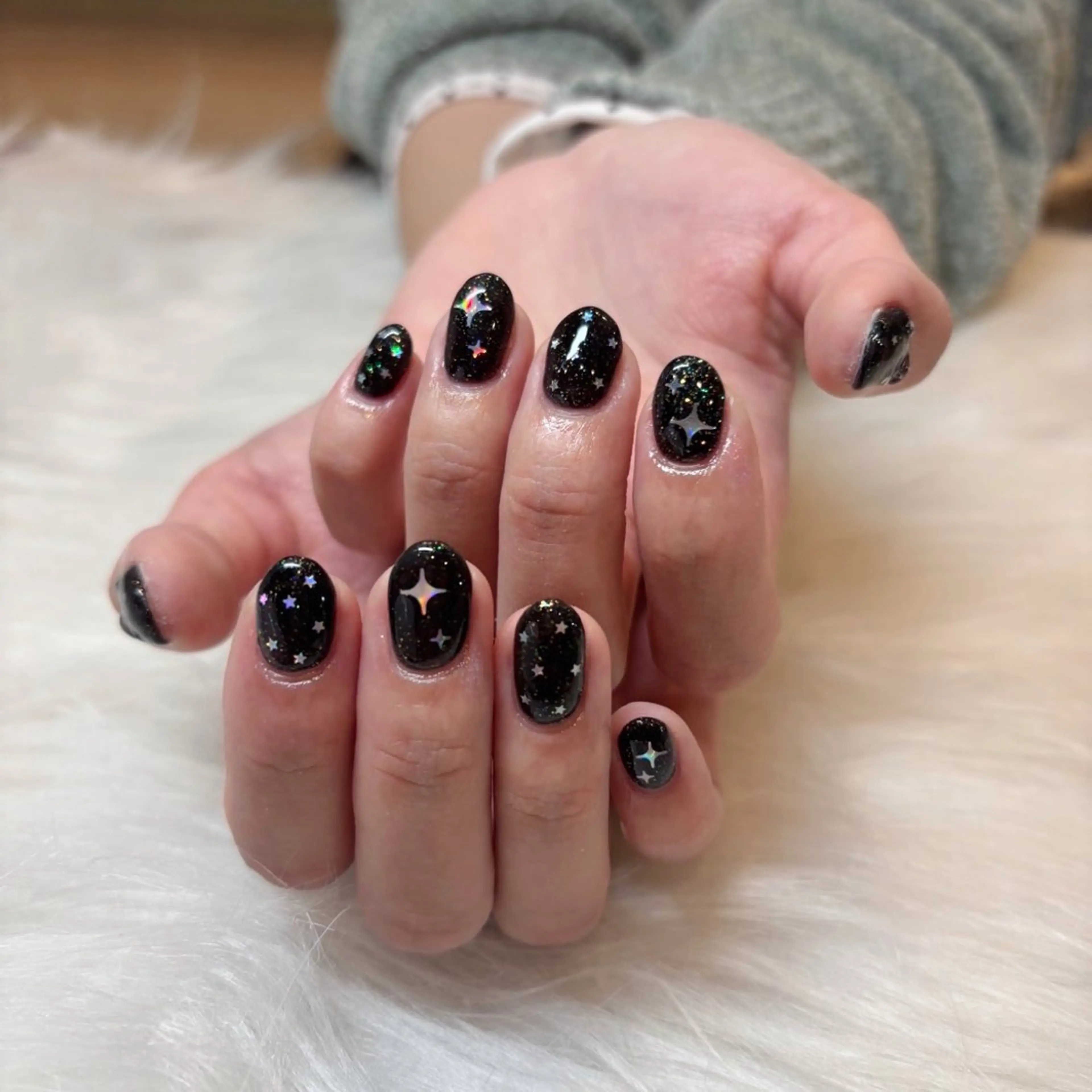 ネイル ホログラムネイル ハンドネイル HANA ユカのネイルデザイン