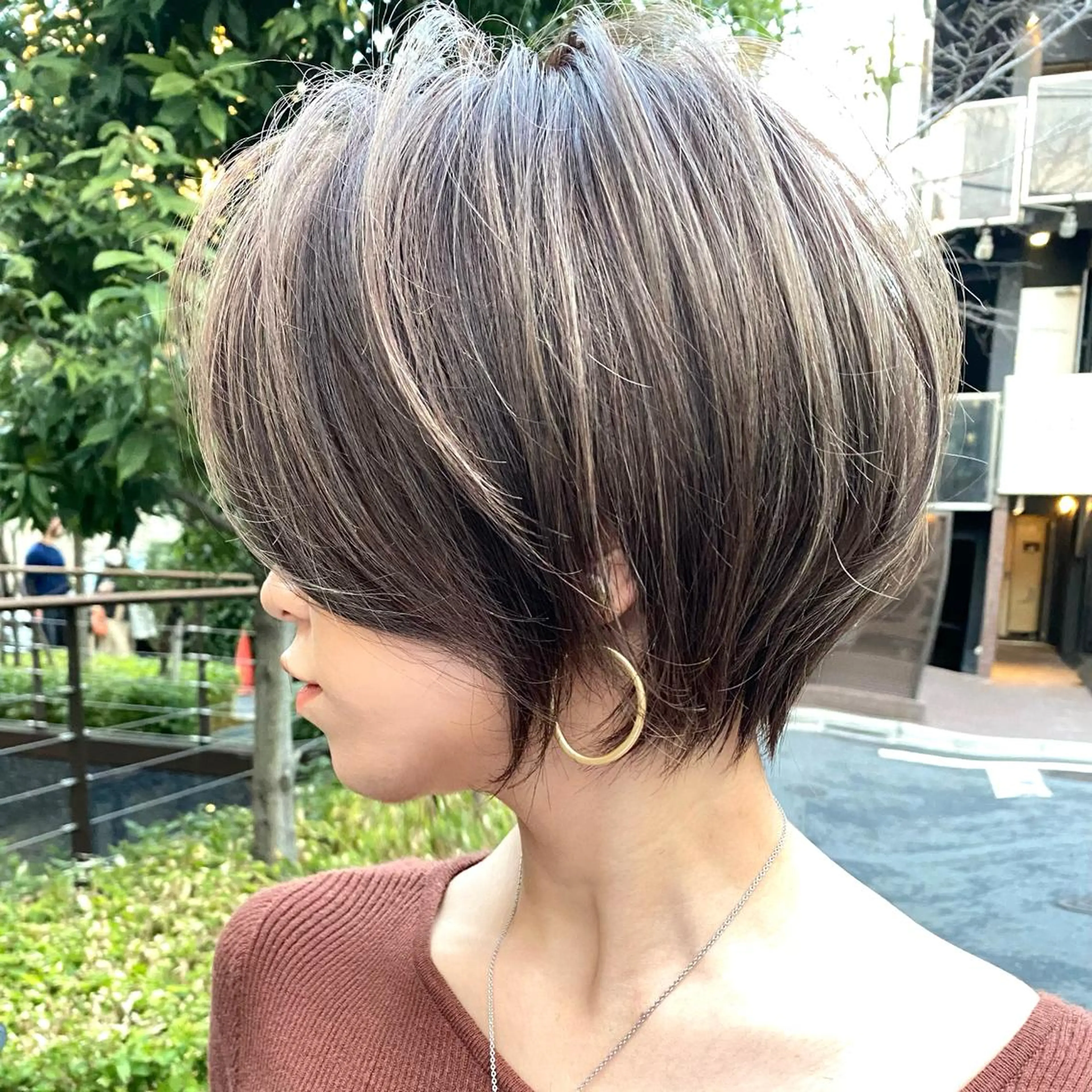 【似合わせカット+髪質改善TOKIOトリートメント】#ショート#ショートボブ#ボブ#縮毛矯正#白髪ぼかしの写真