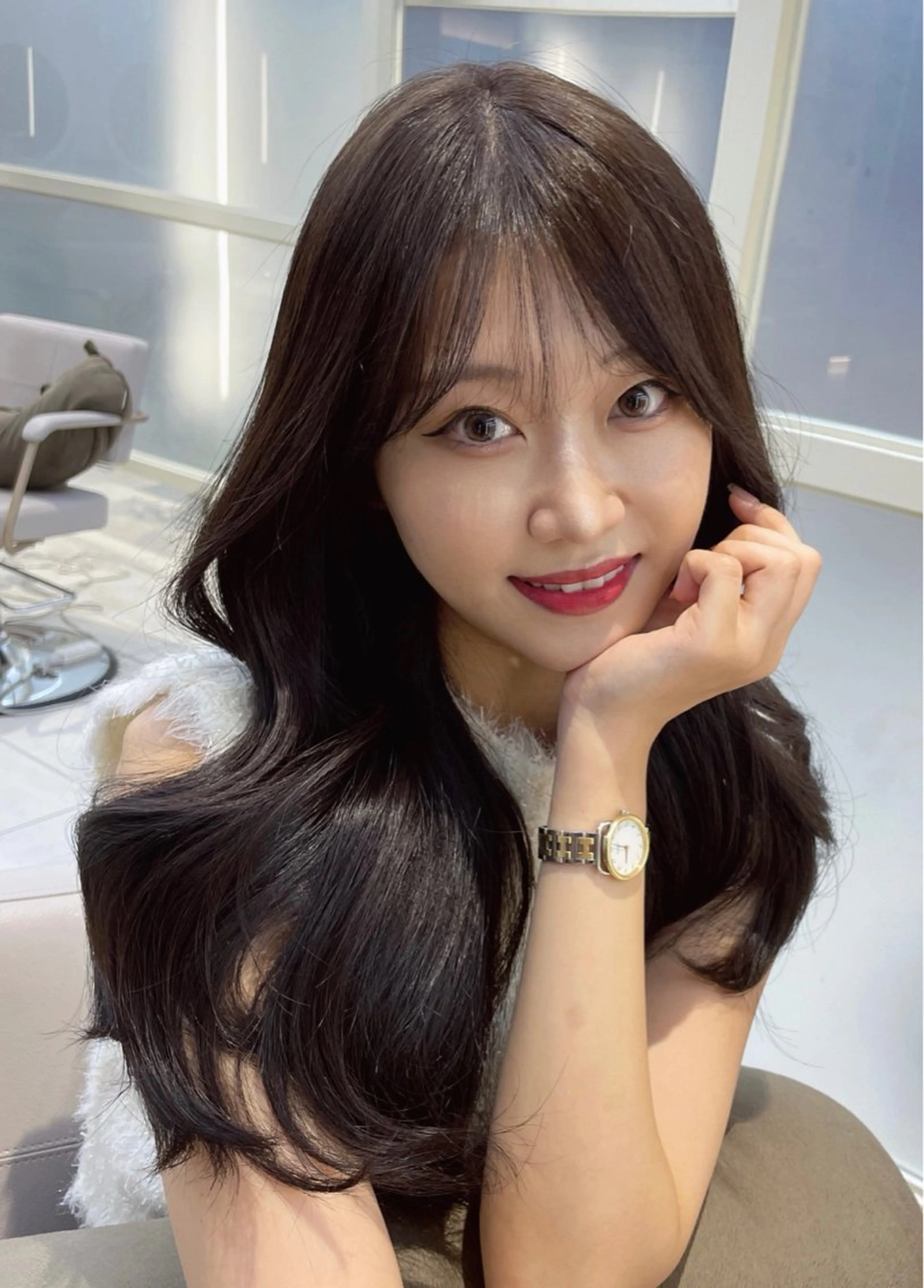 セミロング カット ヘアカラー トリートメント 顔周り/艶感カラー /レイヤー/TAKUのヘアスタイル