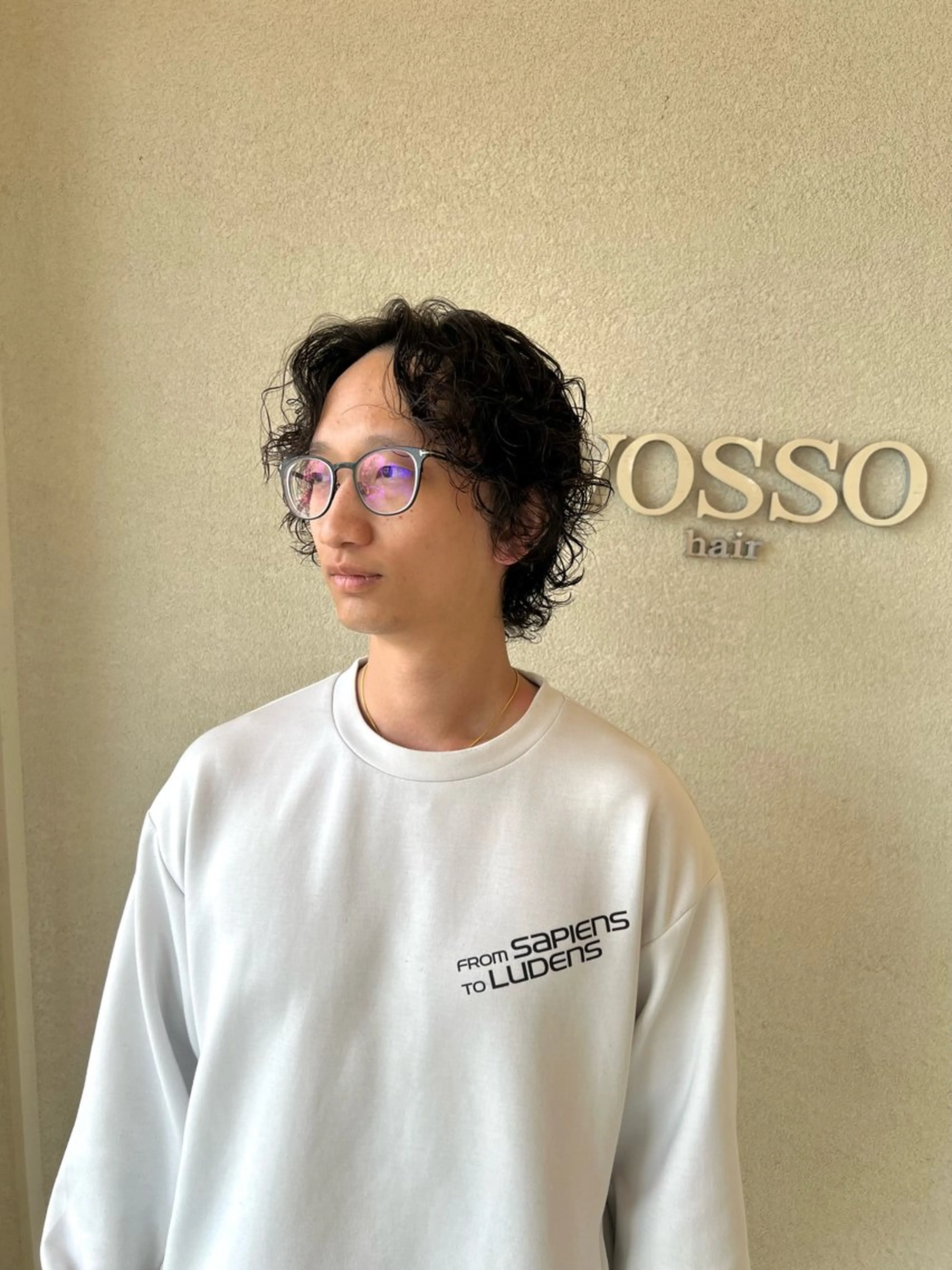 ショート パーマ メンズ メンズパーマ カット パーマ VOSSO所属・吉澤 大和/カット/カラーのヘアスタイル