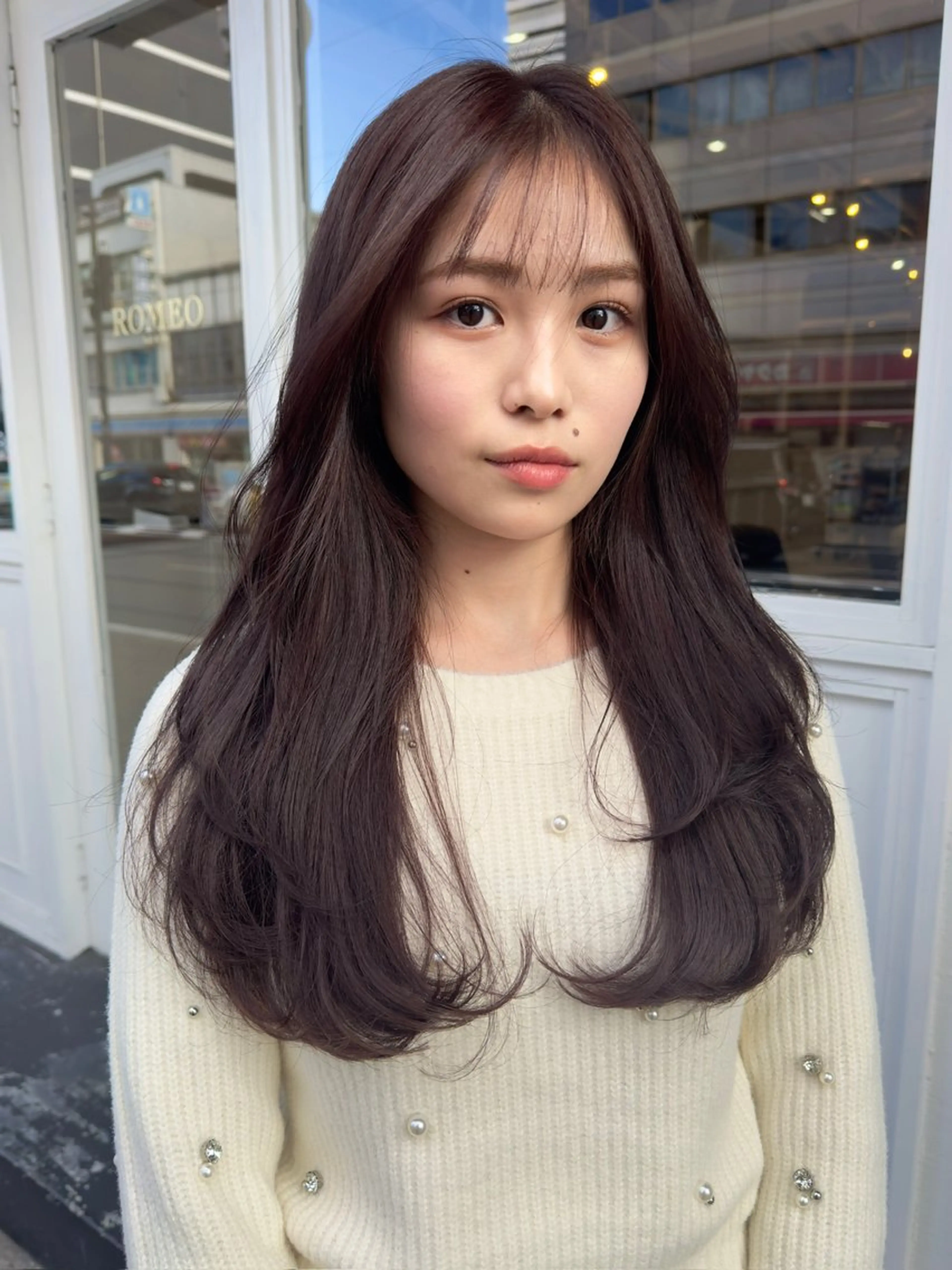 ロング カット ヘアカラー ROMEO京橋 MINAMIのヘアスタイル