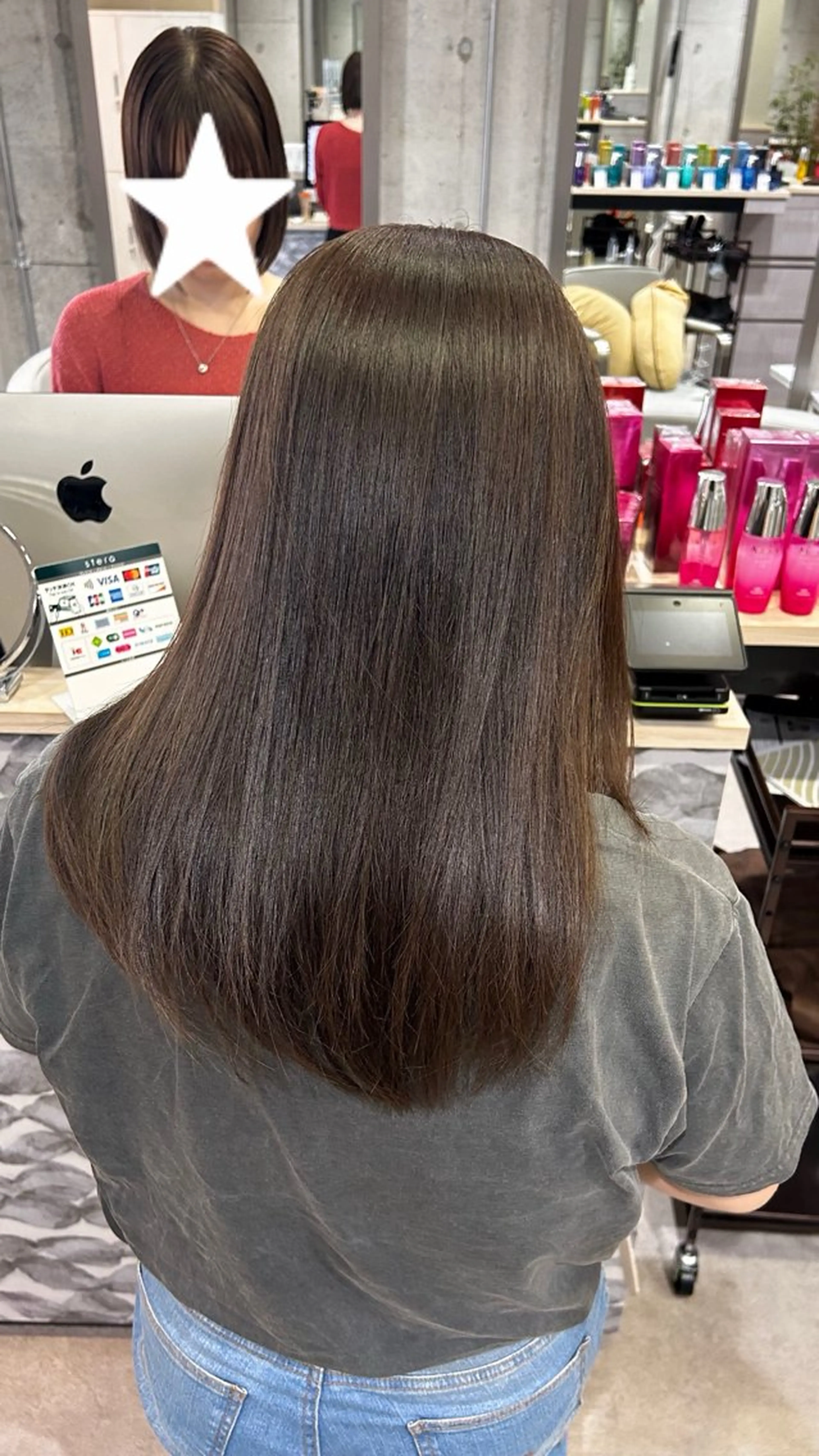 セミロング ヘアカラー トリートメント RUKA🩰透明感 寒色カラー/レイヤーのヘアスタイル