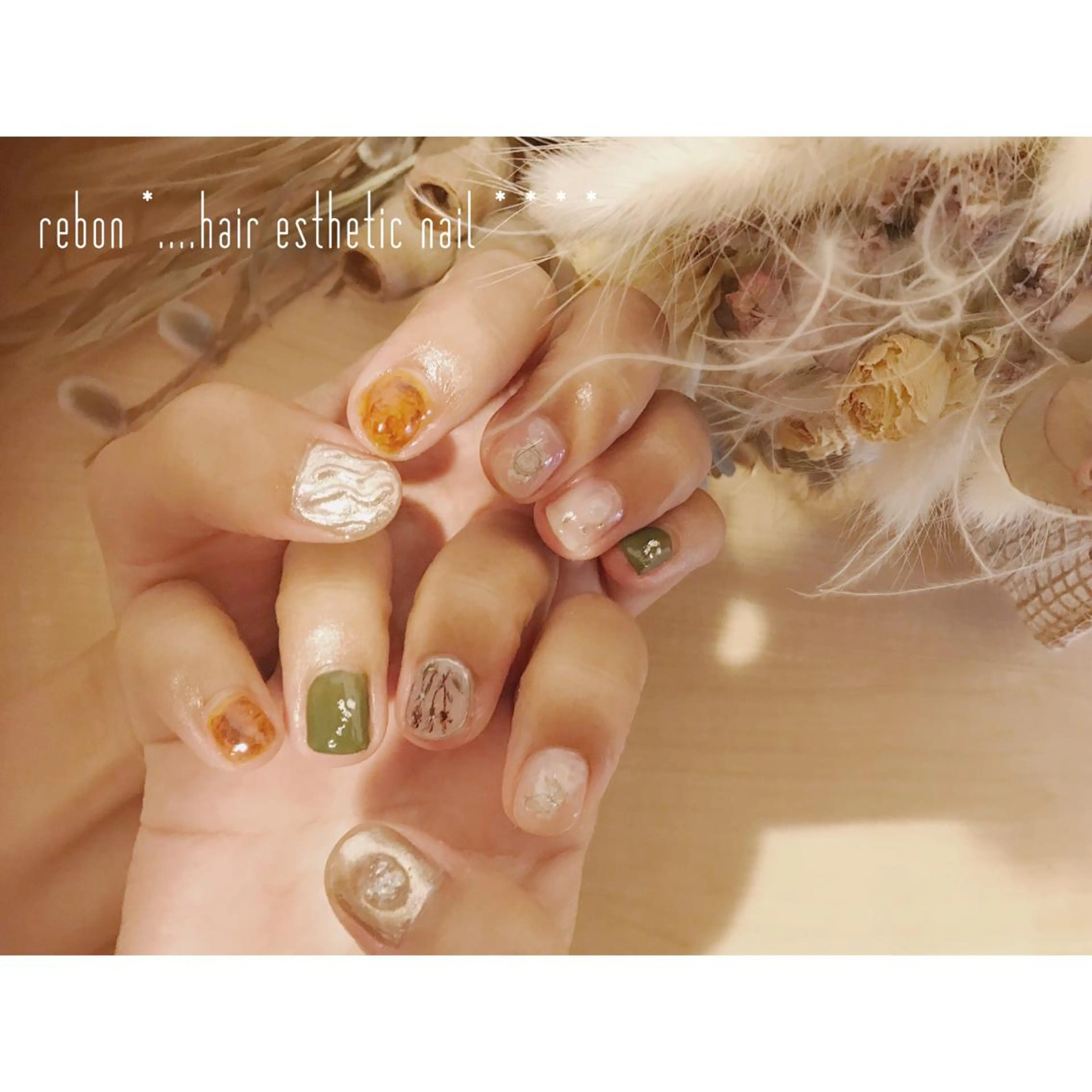 ネイル ハンドネイル フットネイル rebon＊ natsukiのネイルデザイン