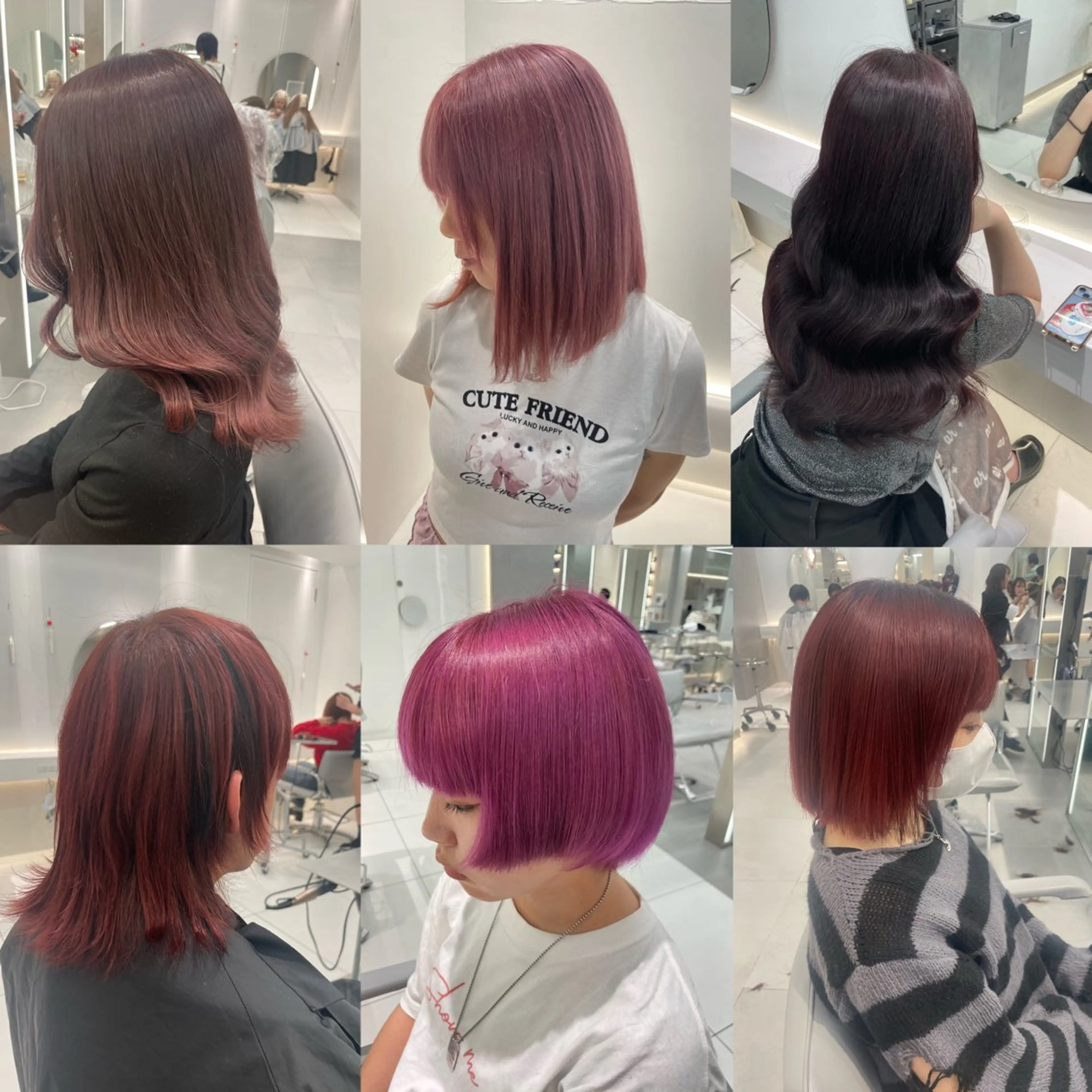 カラー レッドカラー ヘアセット🎀耳つぼ 👂💎MONAMIのヘアスタイル