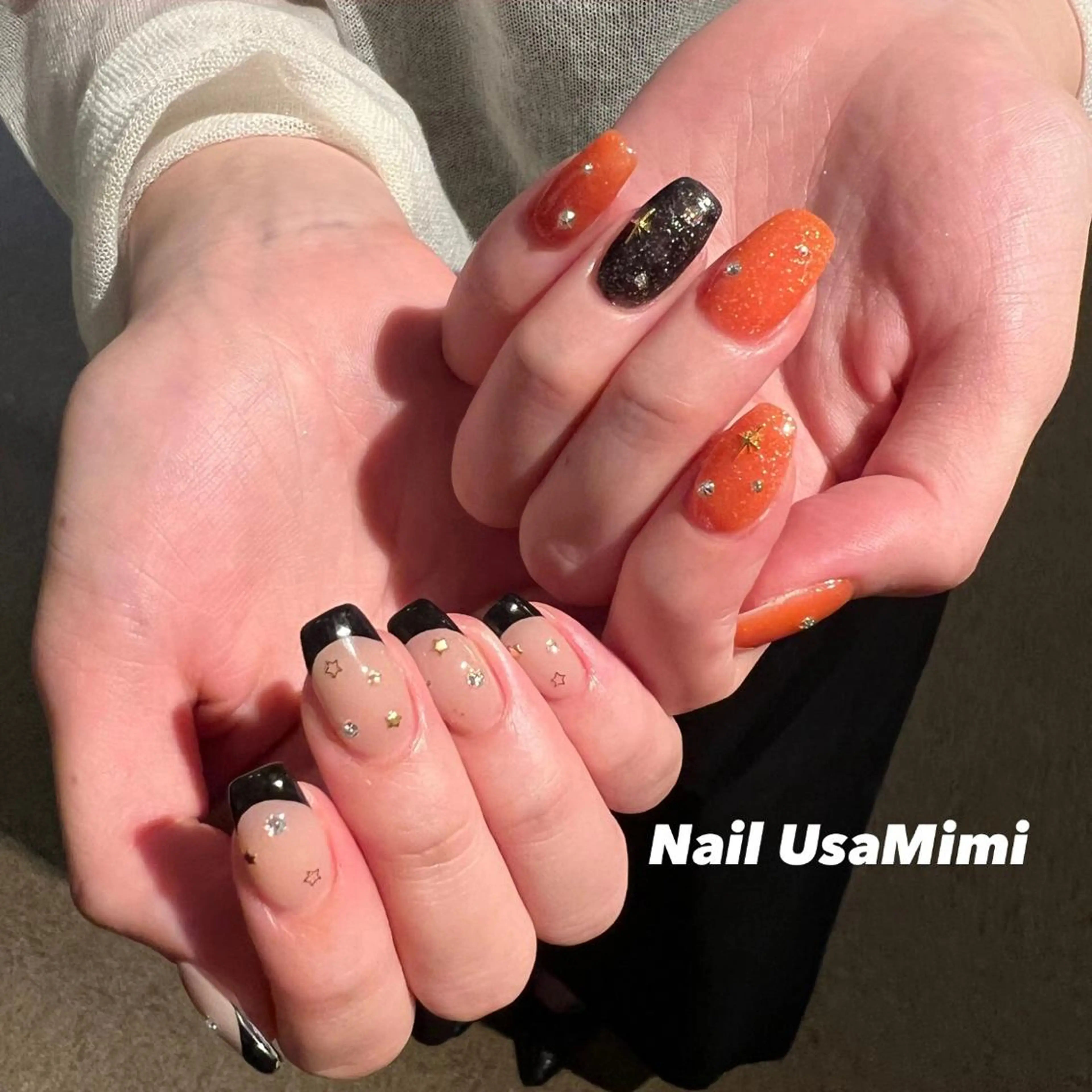 ネイル クリアネイル フットネイル ジェルネイル マグネットネイル 持ち込み 本町ネイルNail UsaMimiのネイルデザイン