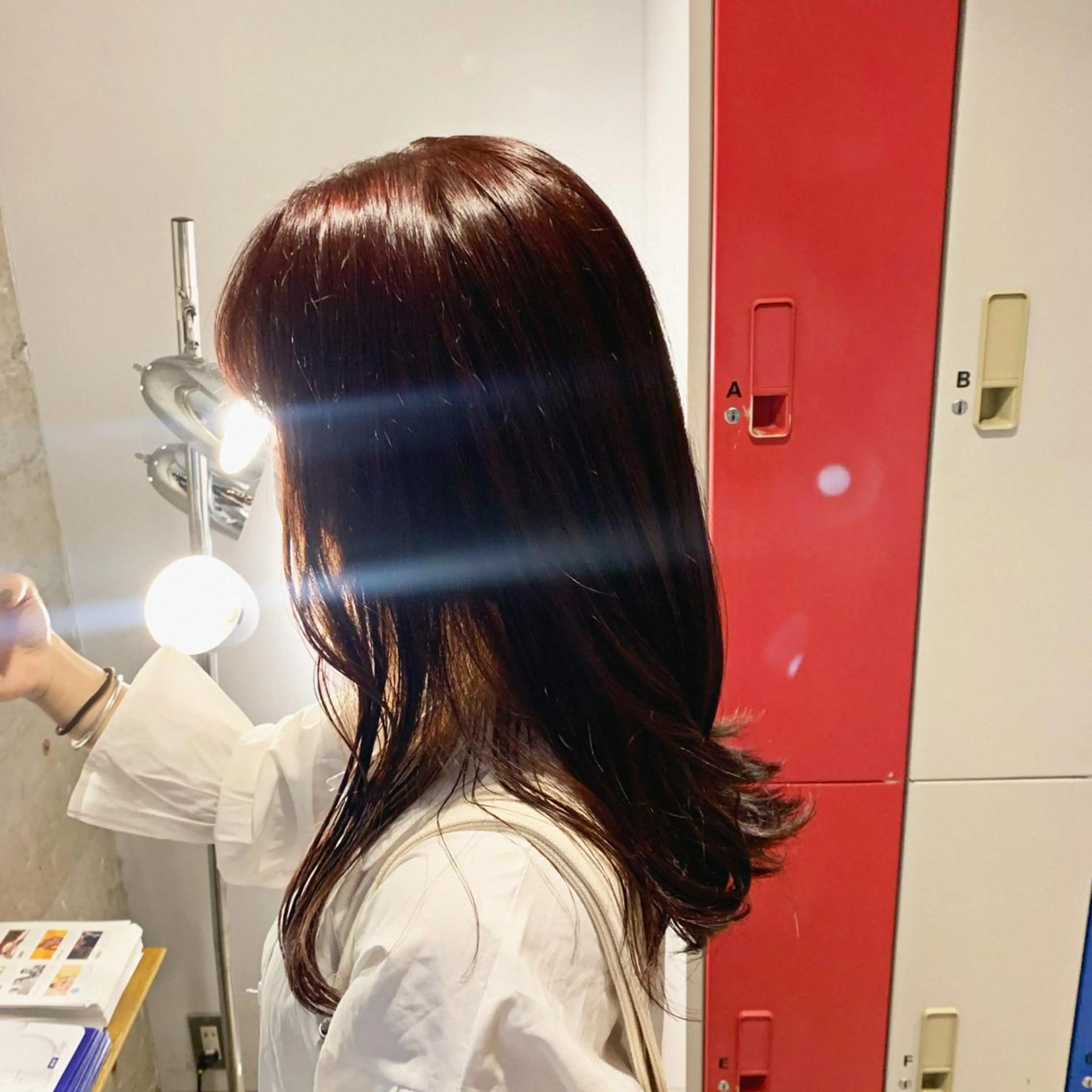 セミロング カラー ブラウンカラー マスダ ミウのヘアスタイル