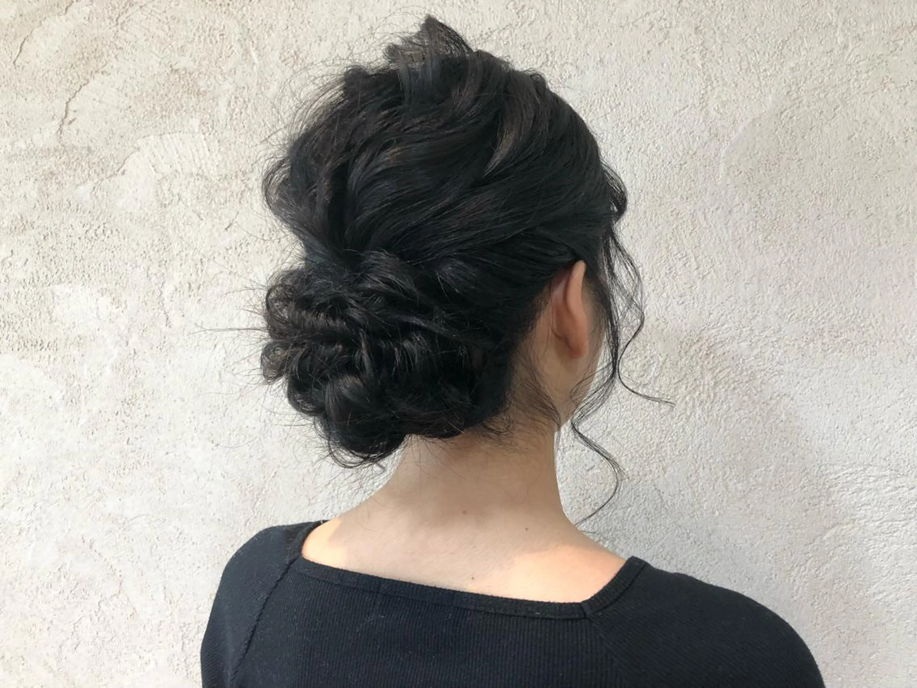 ロング カラー ヘアアレンジ 黒髪 浴衣 Sia.   大阪梅田茶屋町店所属・まつパ/まつエク Sia.茶屋町店のマツエク・マツパデザイン