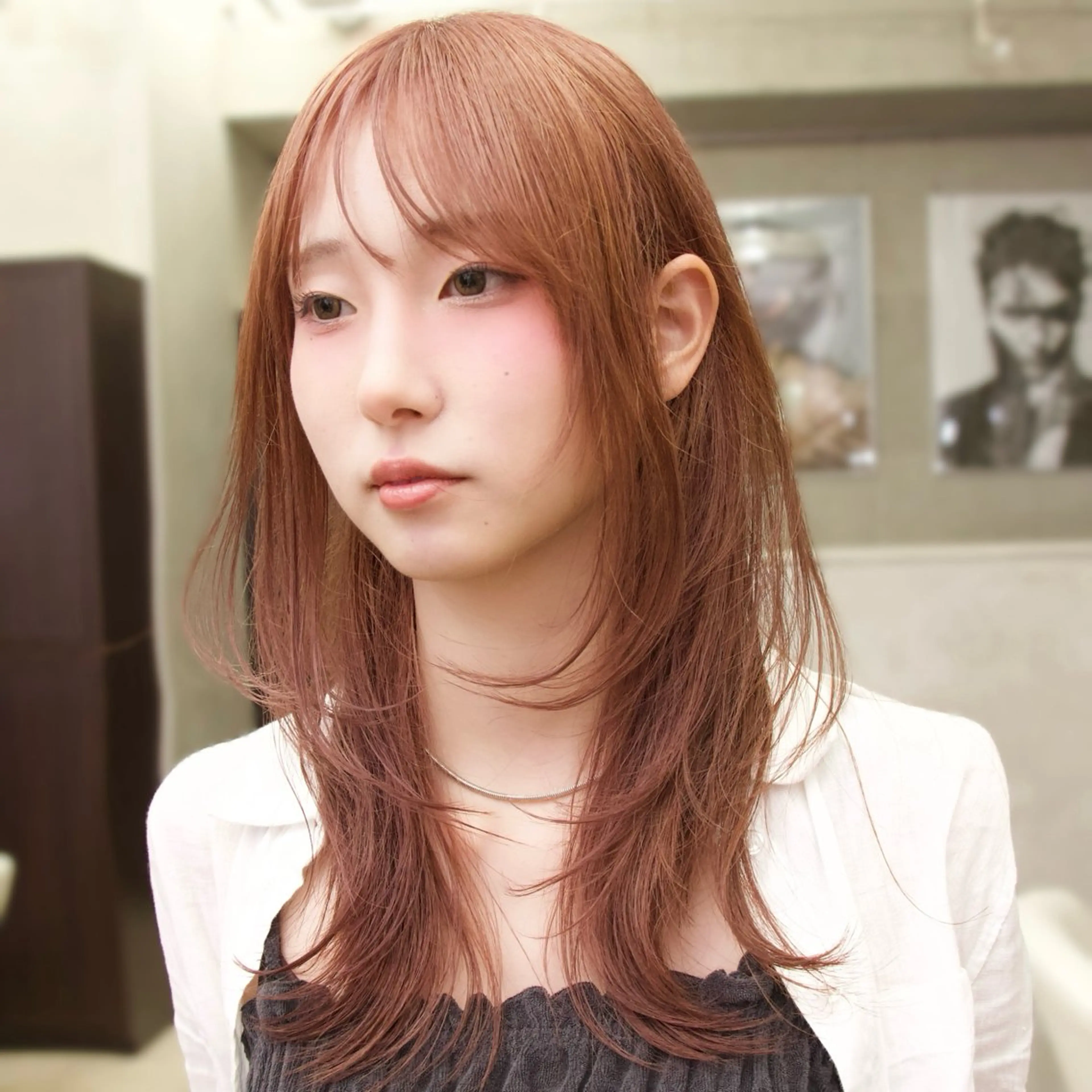 前髪カット＋1ブリーチカラー［ケアブリーチ］ダブルカラーの写真