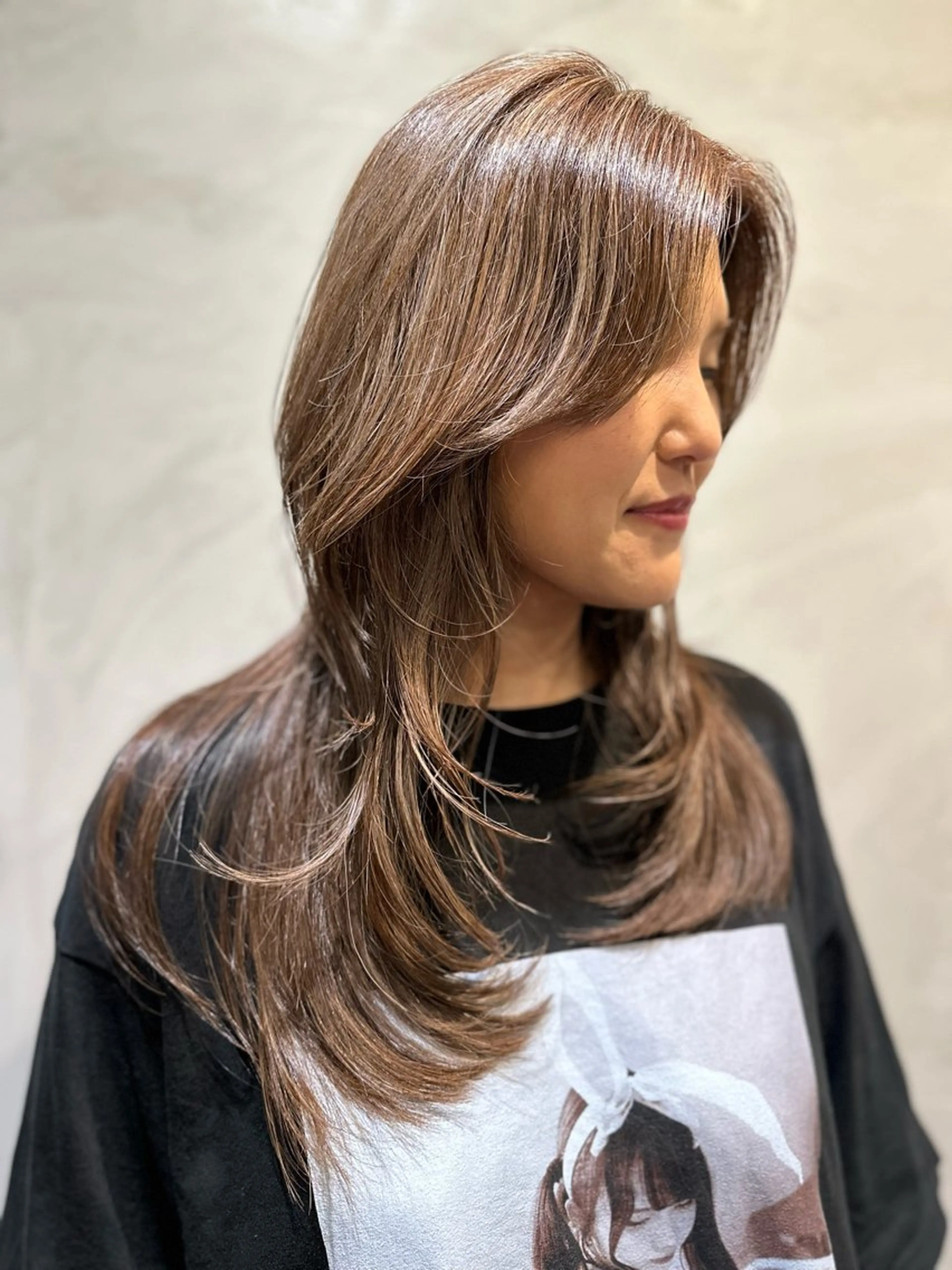 ロング くびれヘア レイヤーカット レイヤー/ウルフ/ /奈良/ RIHOのヘアスタイル