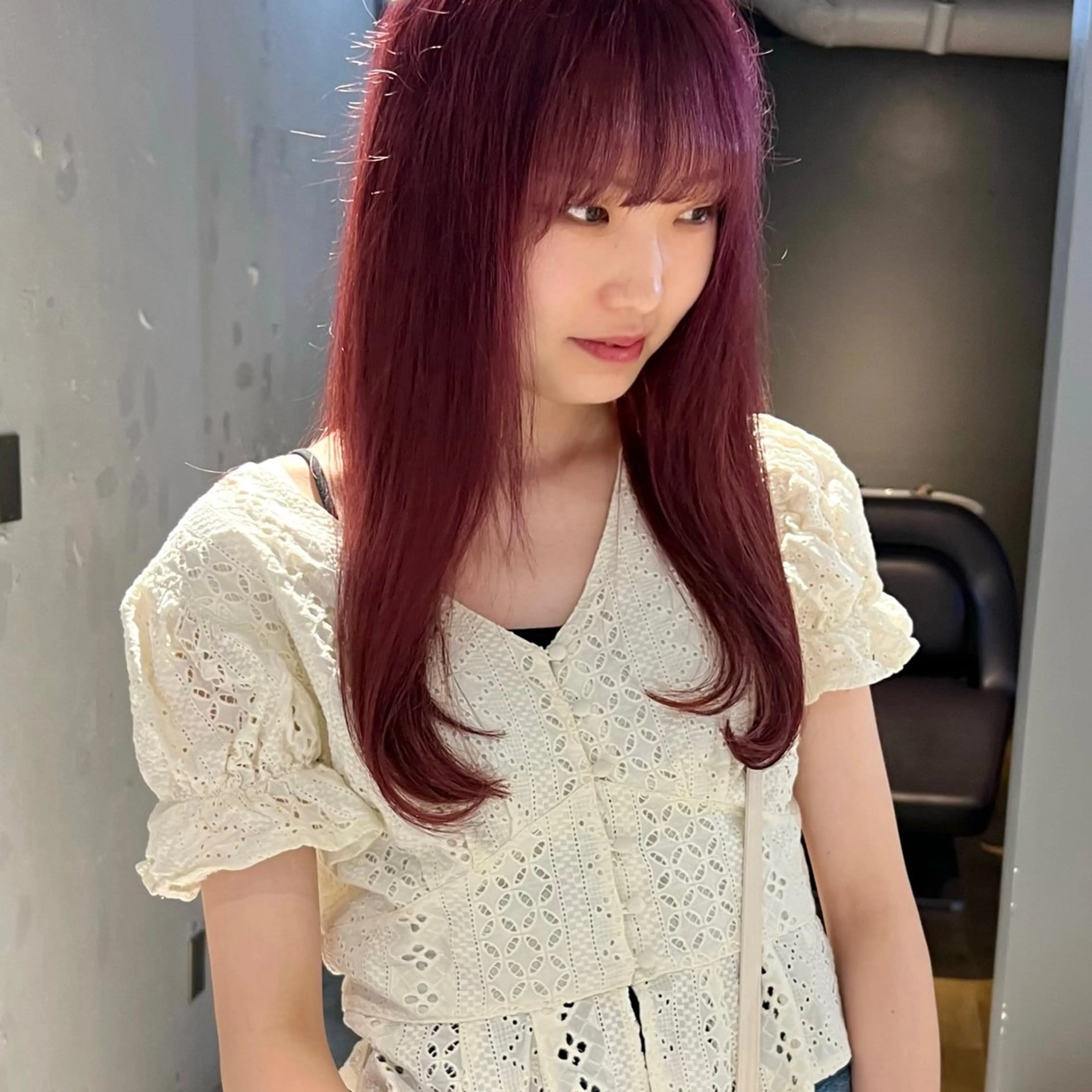 ロング カラー ブリーチ ラベンダーカラー ラベンダーピンク ピンクカラー 吉祥寺/パーマ/ カラー/Abeのヘアスタイル