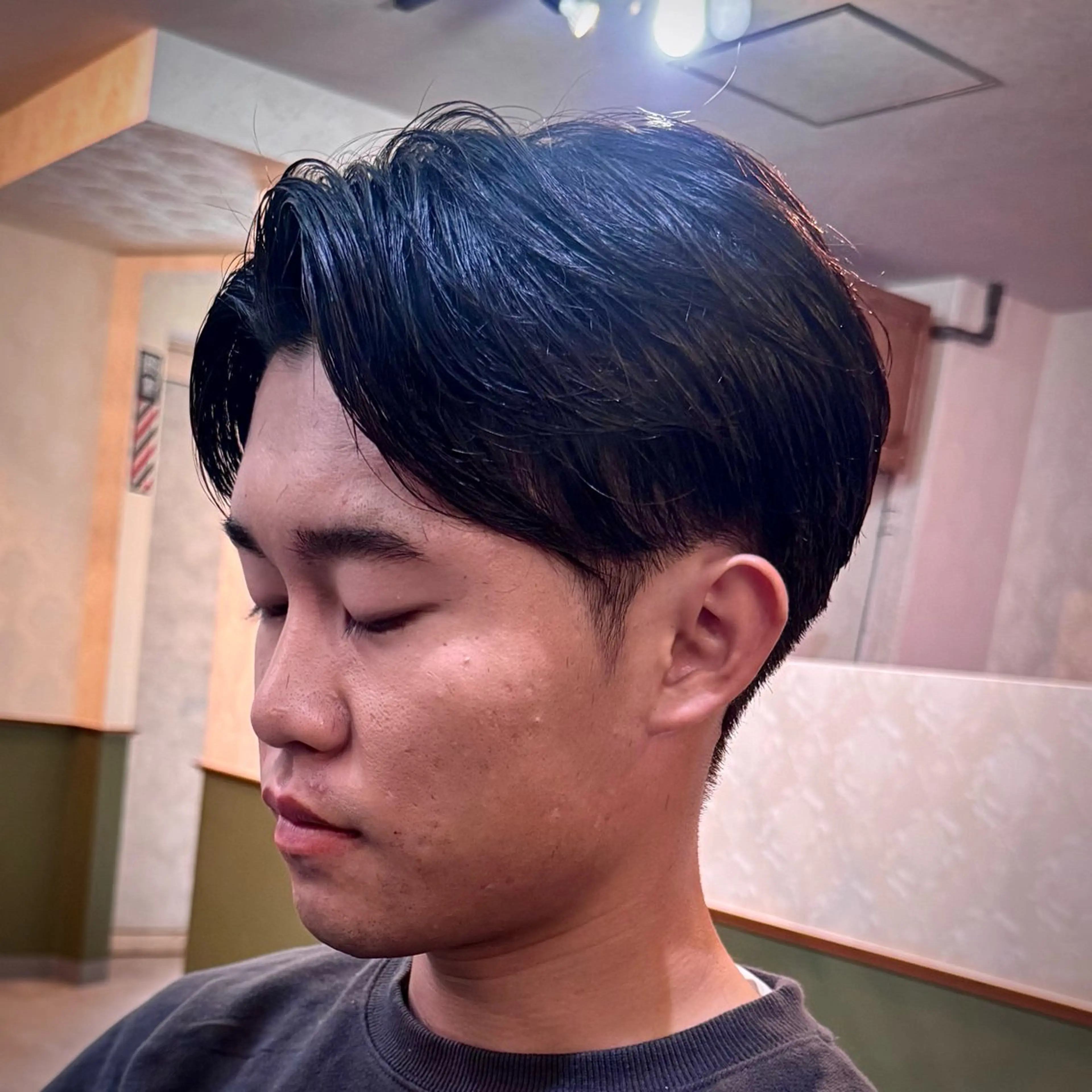 ショート メンズ センターパート ショートヘア カット GLADMAN'S CUT CLUB 立川所属・立川メンズカット/ メンズパーマ💈三上のヘアスタイル