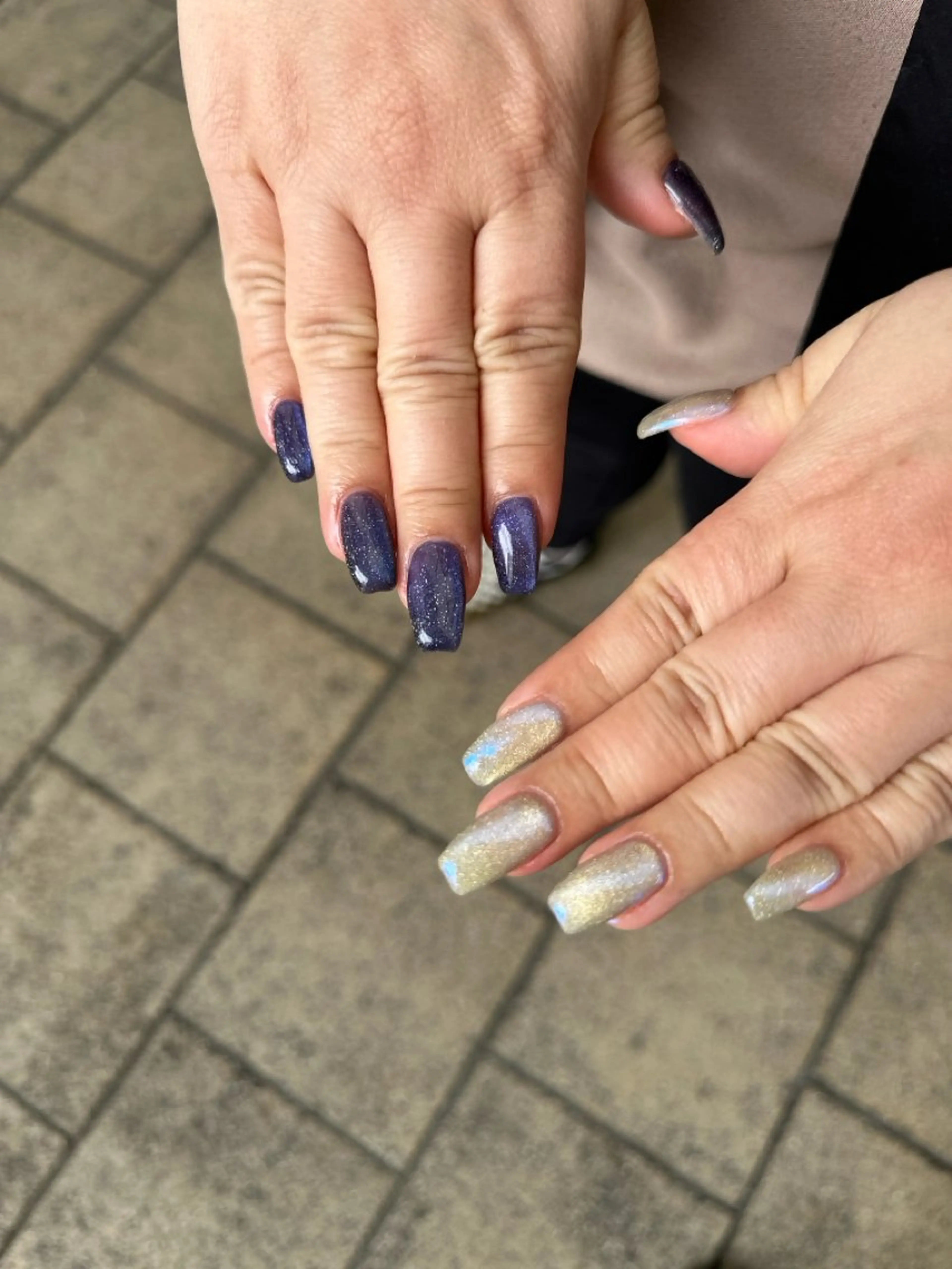 ネイル マグネットネイル ミラーネイル ハンドネイル nail salon  ∞ mikanal ∞所属・nailsalon ∞ ﾐｶﾅﾙ ∞のネイルデザイン