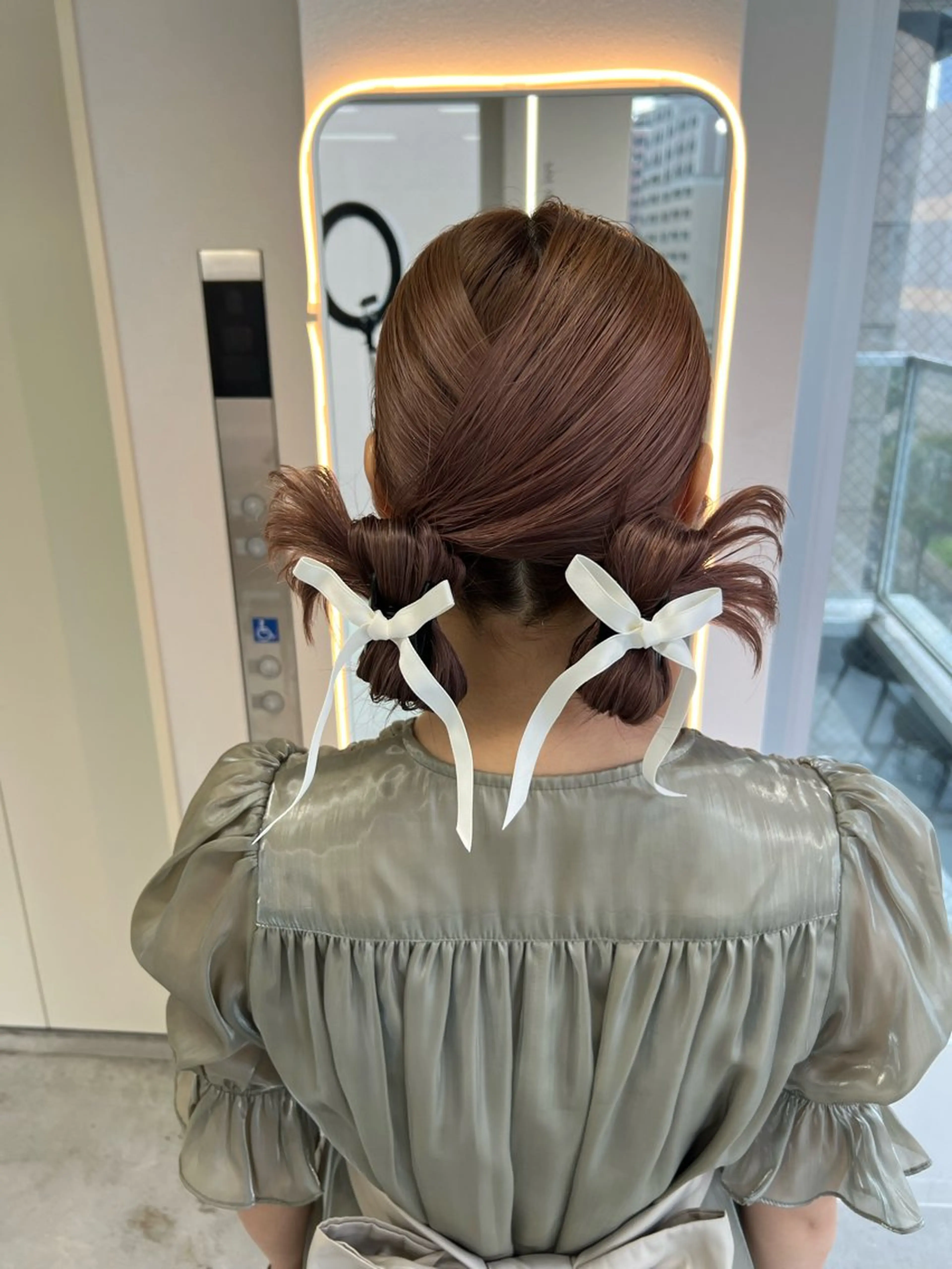 セミロング ヘアセット maya レイヤーカットのヘアスタイル