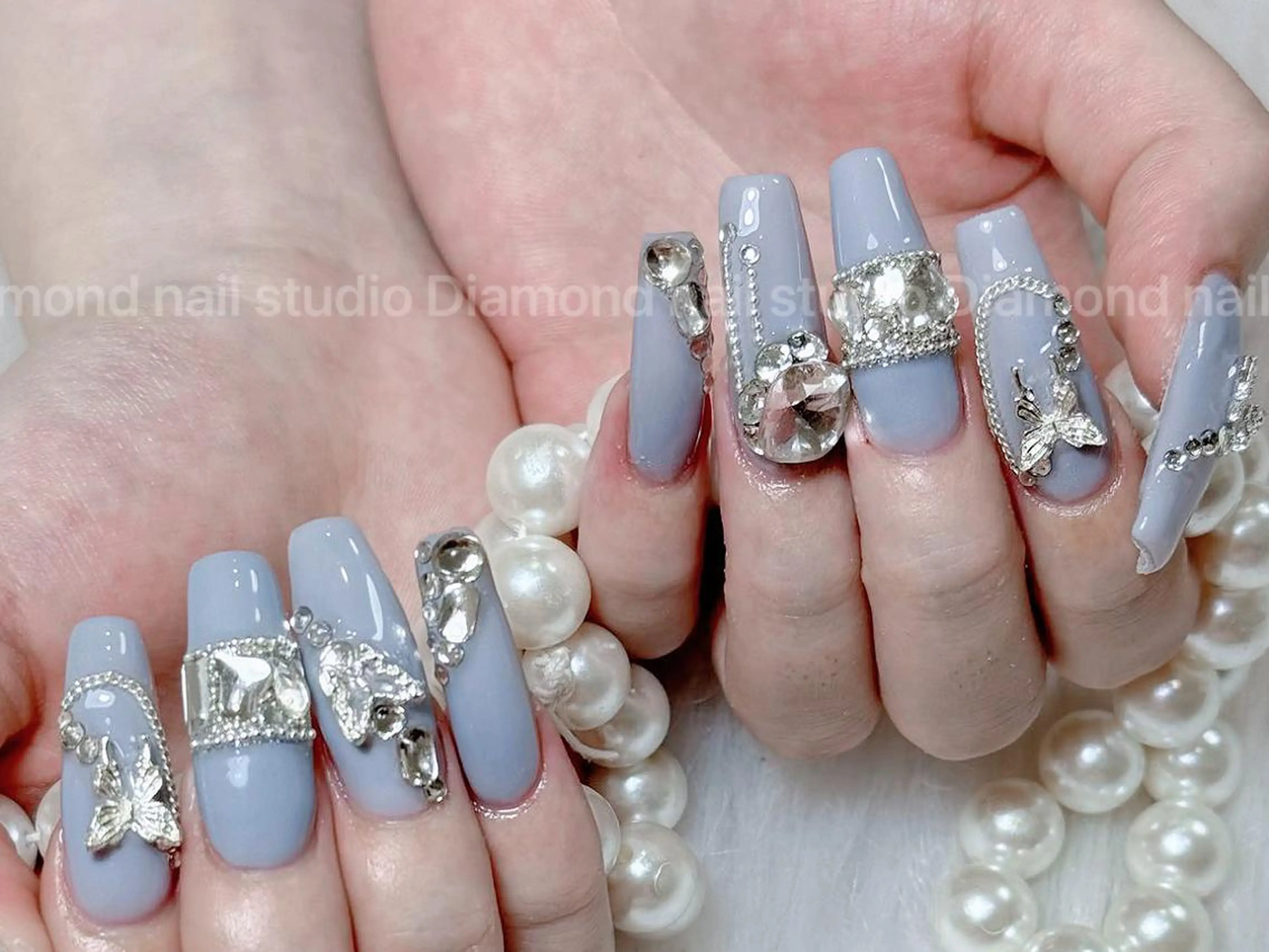 ネイル 持ち込み スカルプネイル DIAMOND Nail🍒のネイルデザイン