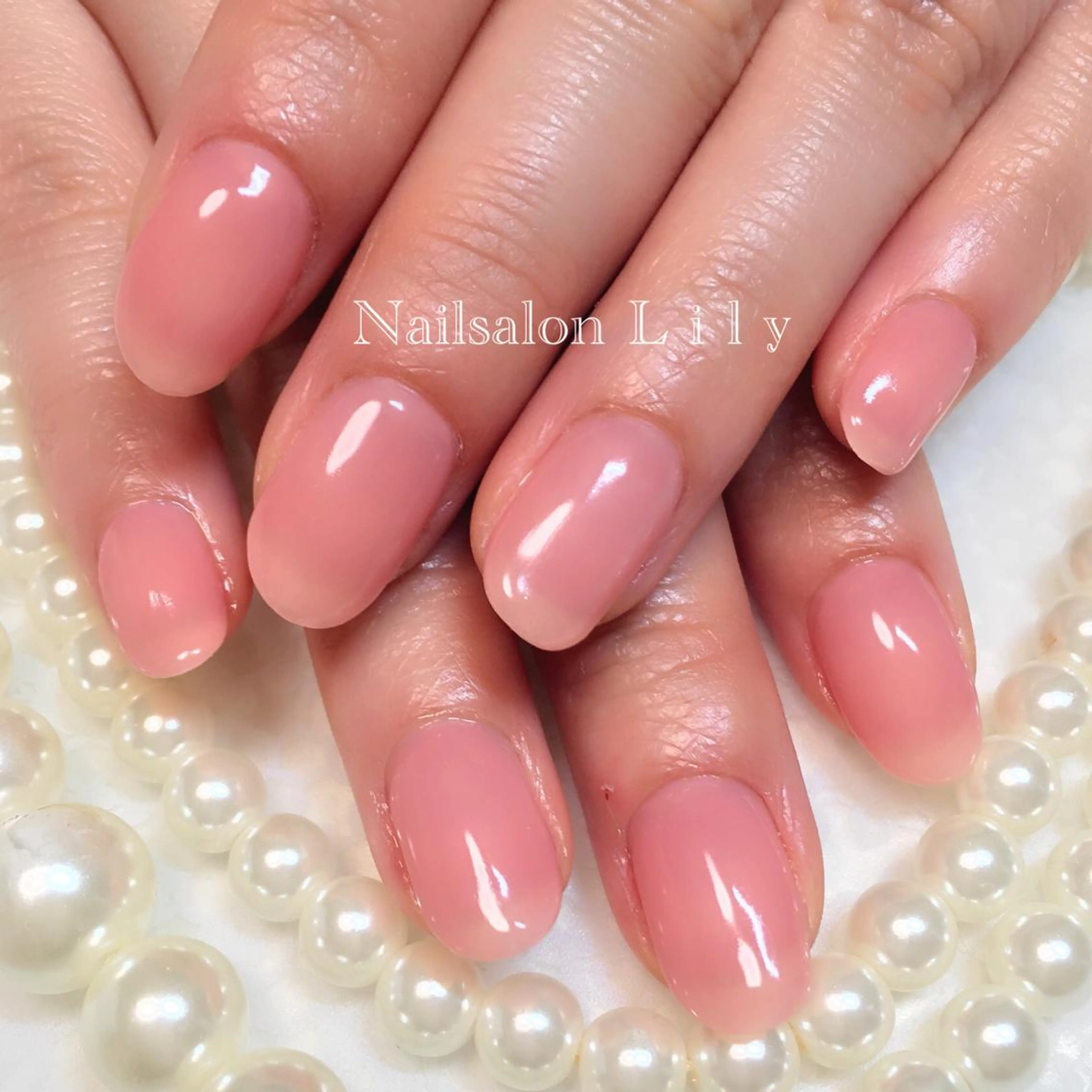 ネイル クリアネイル ワンカラーネイル Nailsalon Lilyのネイルデザイン