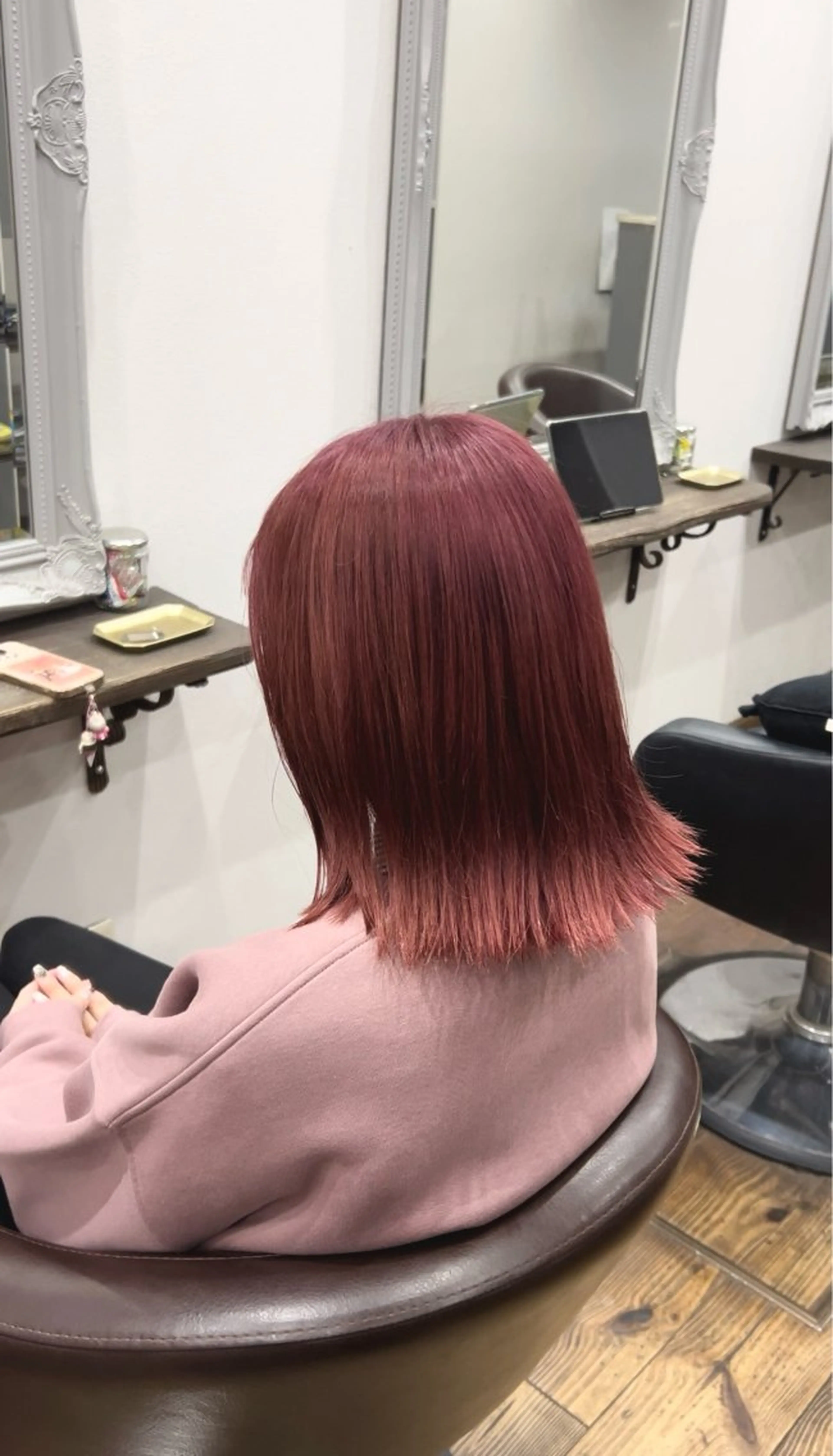 カラー ラベンダーカラー ピンクカラー ピンクラベンダー ヘアカラー 林 慶大郎のヘアスタイル