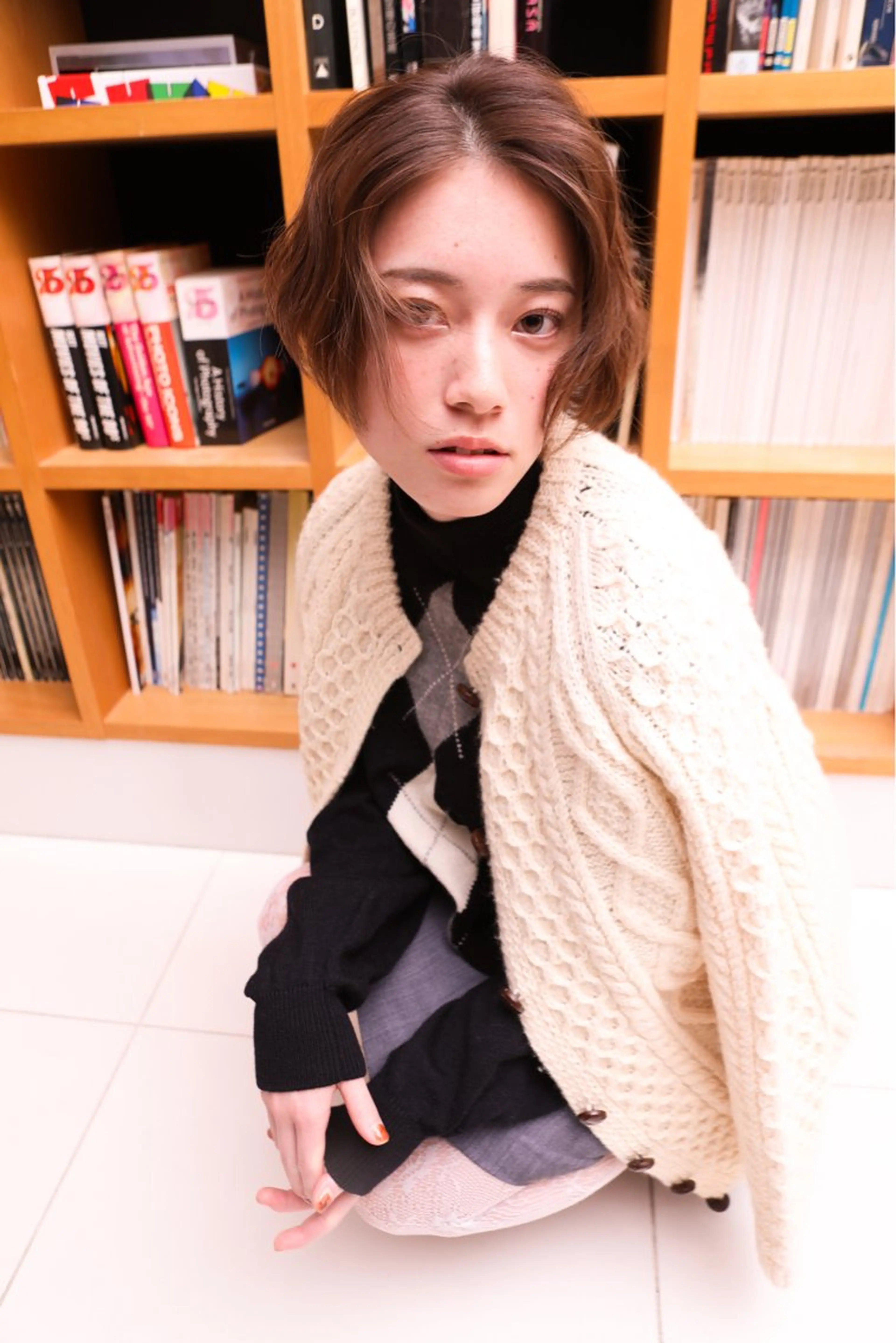 カラー ダダキュービッグ 渡辺 ミウのヘアスタイル