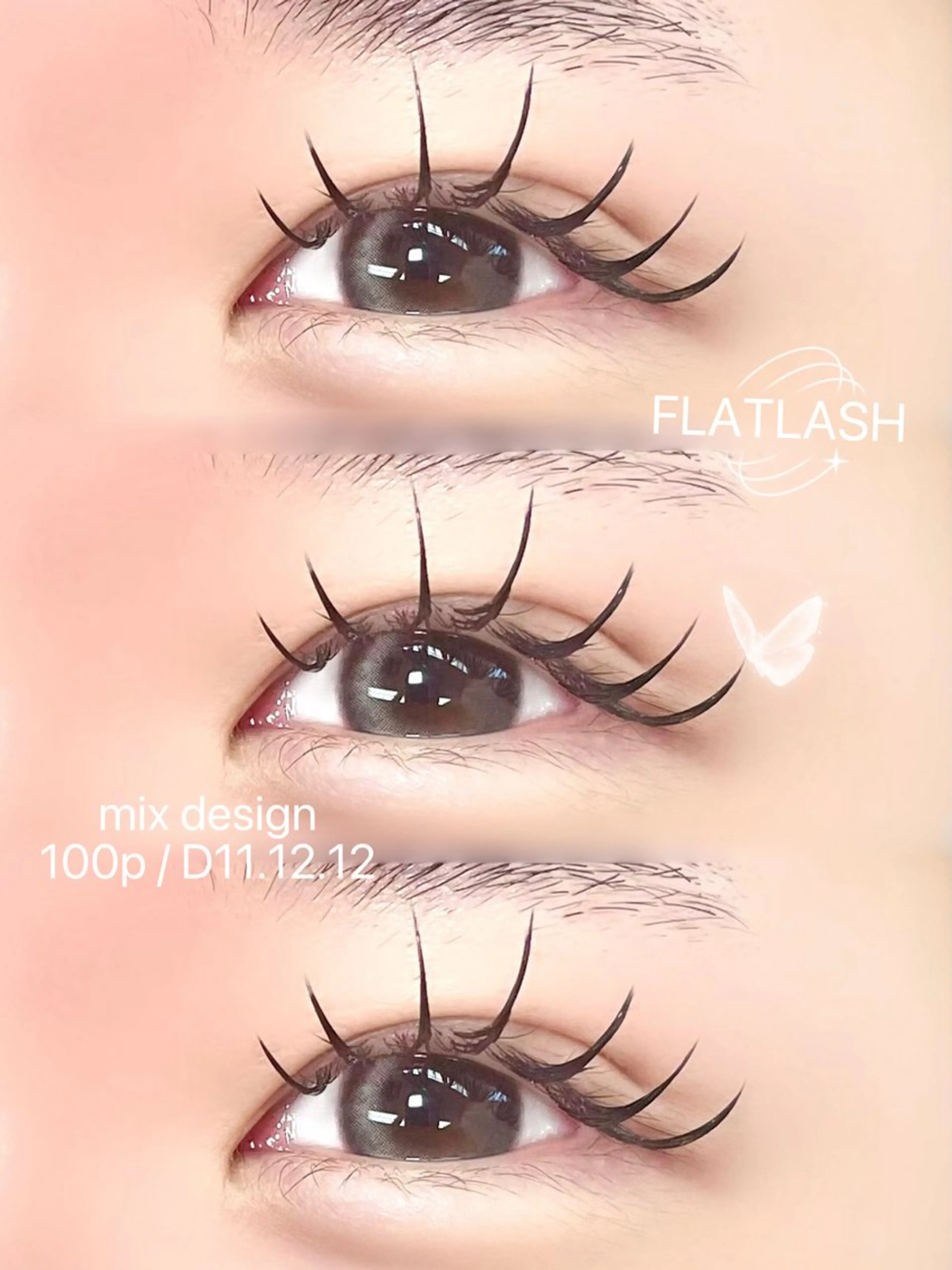 🎀フラットラッシュ100本🎀 コーティング付🫧の写真