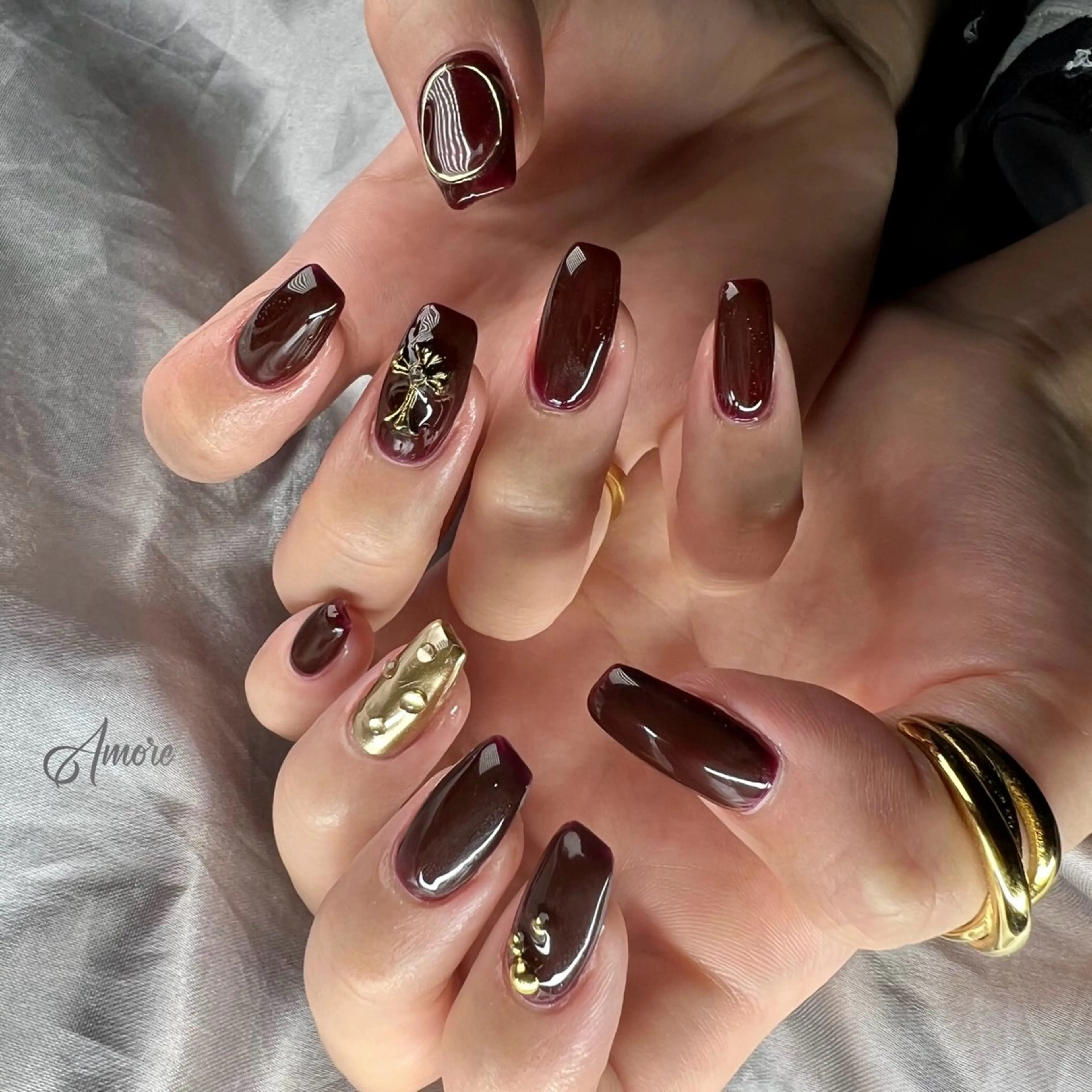 ネイル ジェルネイル 韓国ネイル パラジェル You kyehwaのネイルデザイン