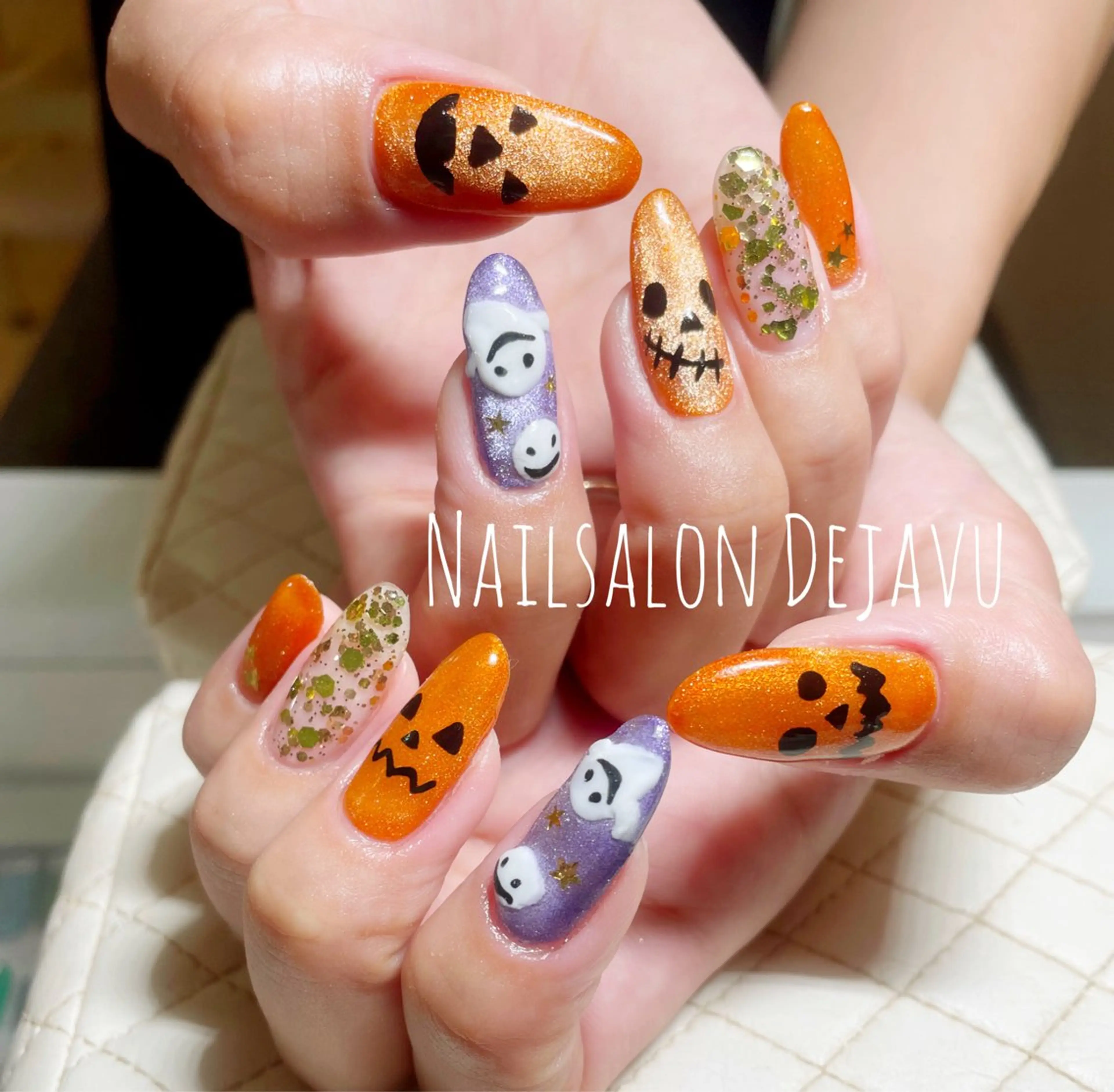 ネイル ハロウィン 持ち込み ハンドネイル Dejavu所属・Nail salon Dejavu 🌿のネイルデザイン