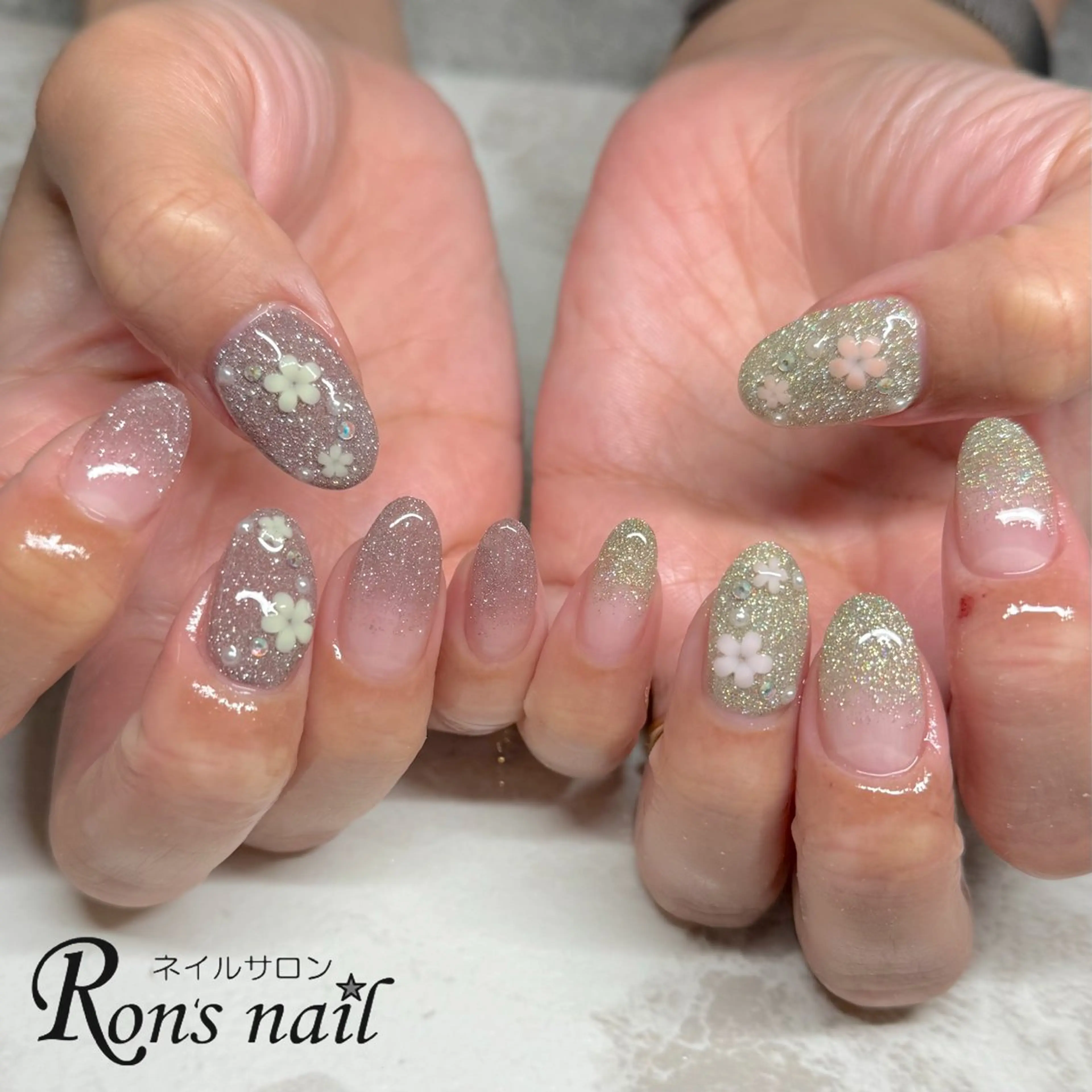 ネイル Ron's nail 笹岡のネイルデザイン