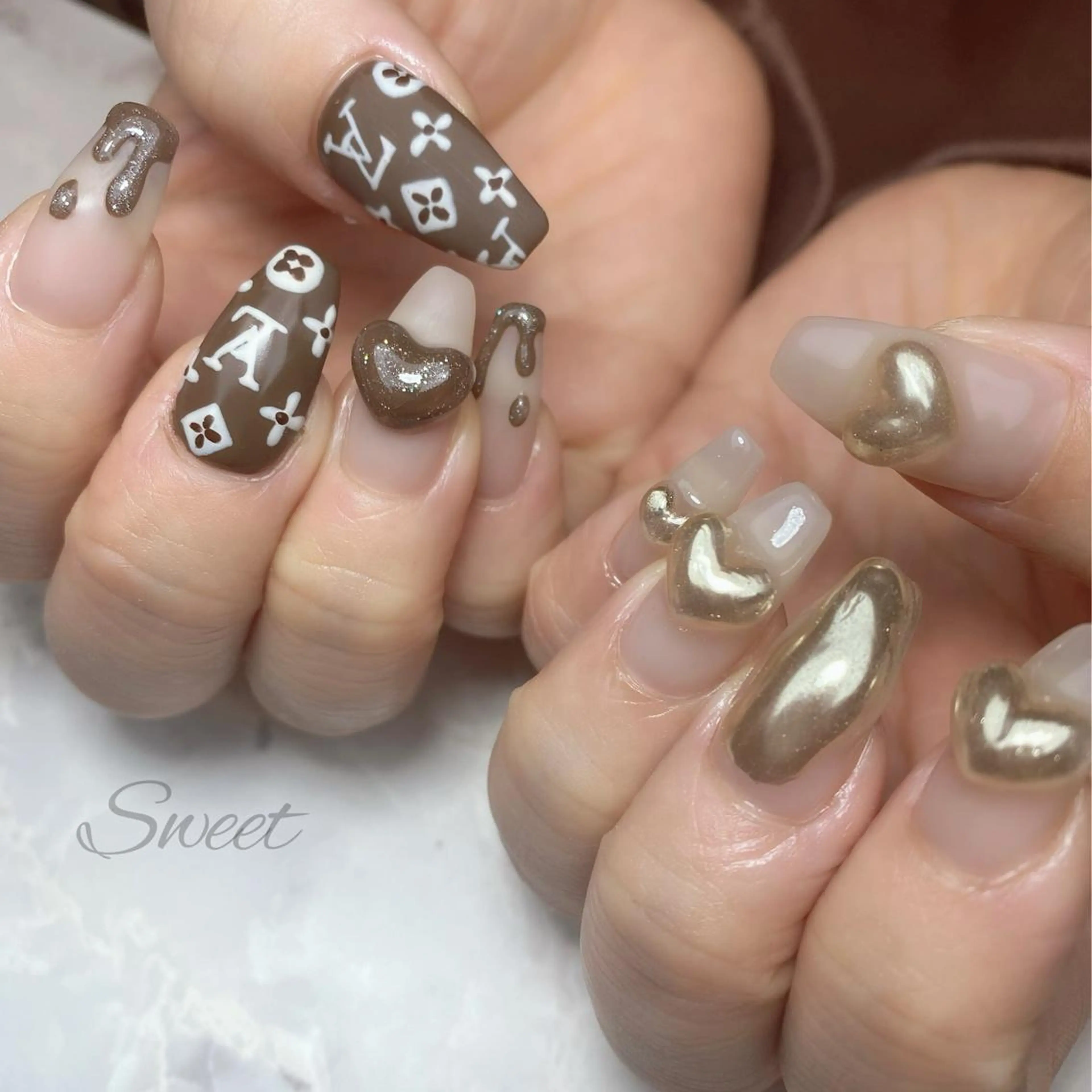 ネイル sweet 仲野陽子のネイルデザイン