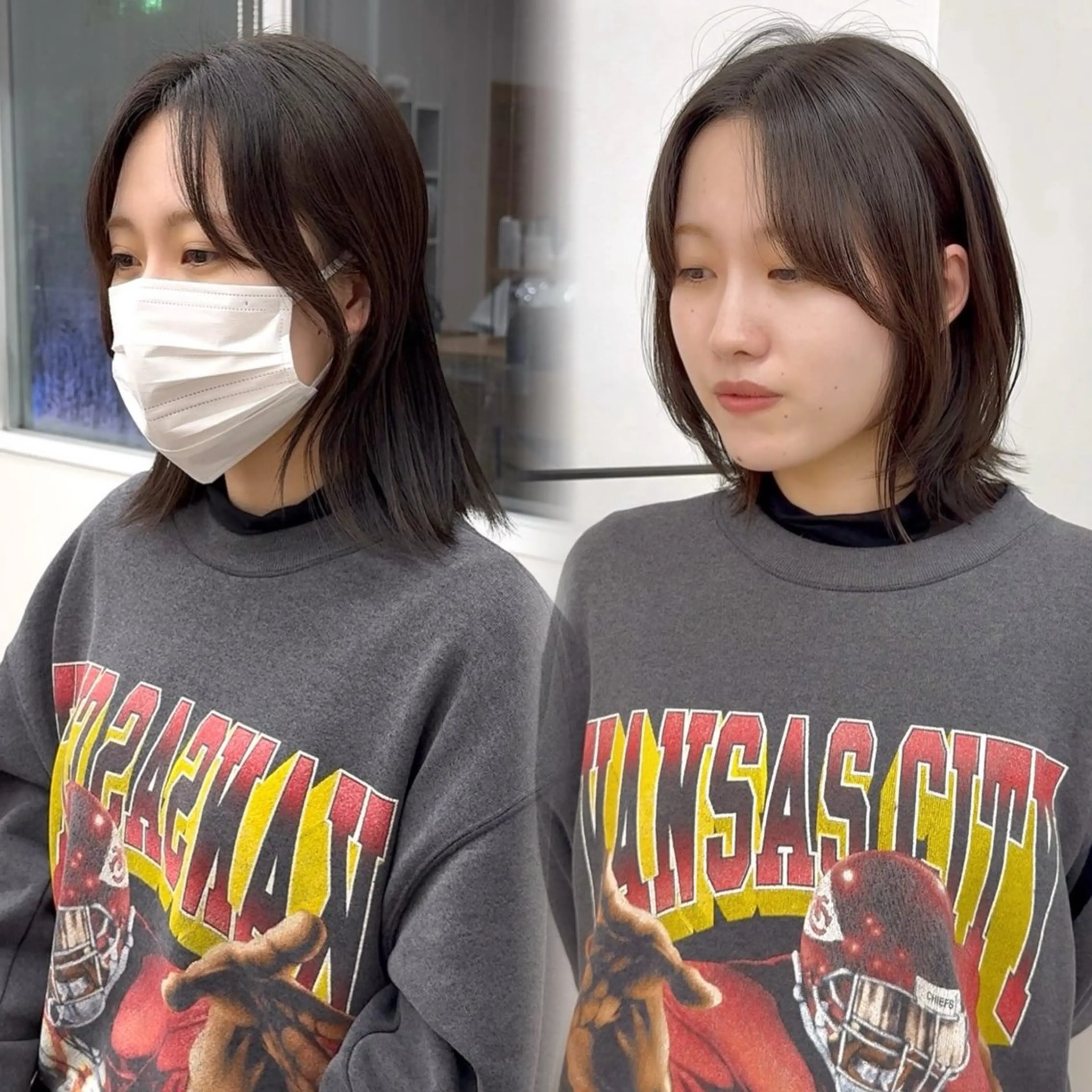 ミディアム ミディアムレイヤー レイヤーカット MEGULI所属・新田 琴美/ レイヤー/透明感のヘアスタイル