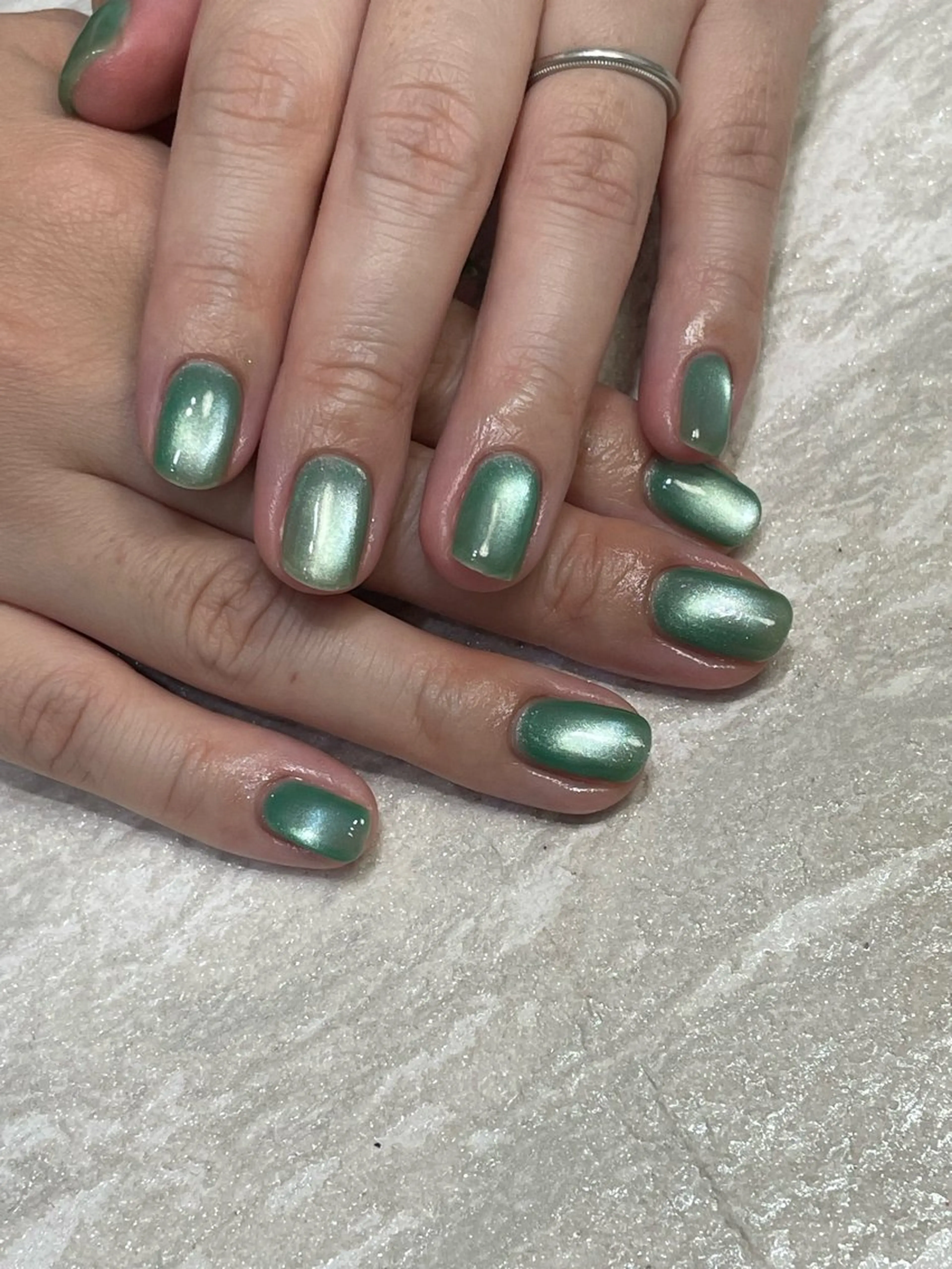 ネイル グリーン ハンドネイル ハンドケア 吉祥寺ネイルtree /SONODAのネイルデザイン