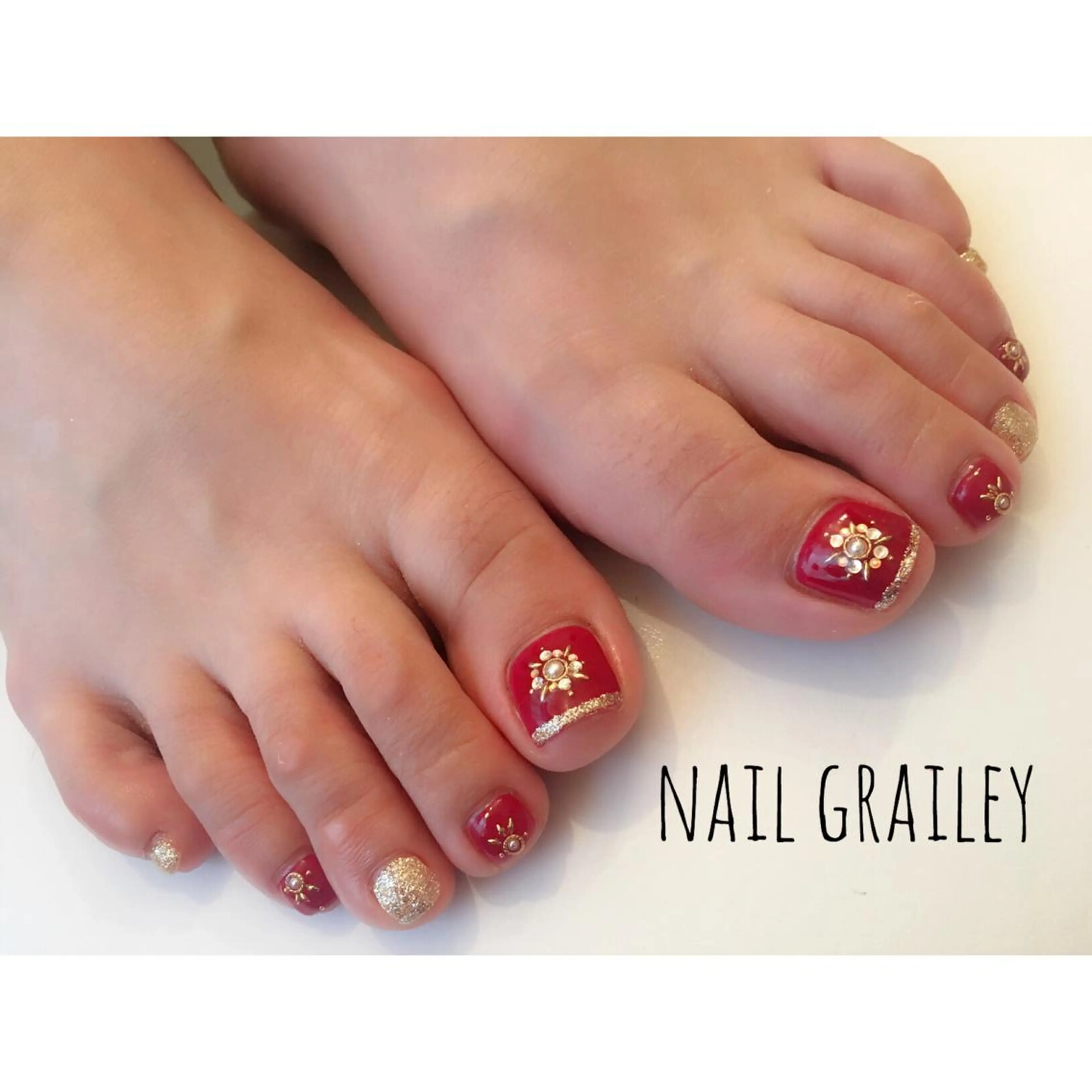 ネイル ラメ(グリッター) nail makoのネイルデザイン