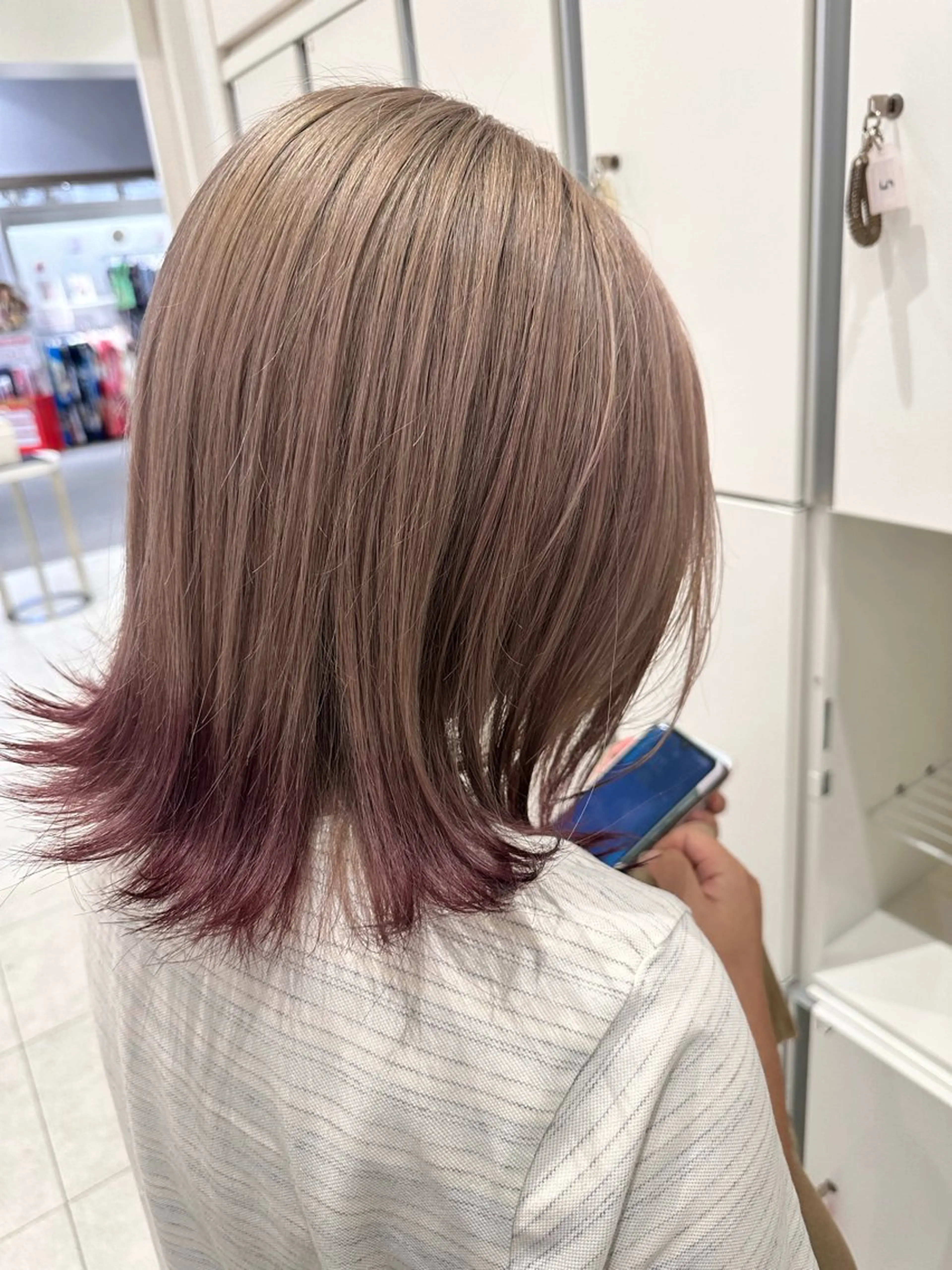 ミディアム ヘアカラー GOAT_茅ヶ崎 キシ サクラのヘアスタイル