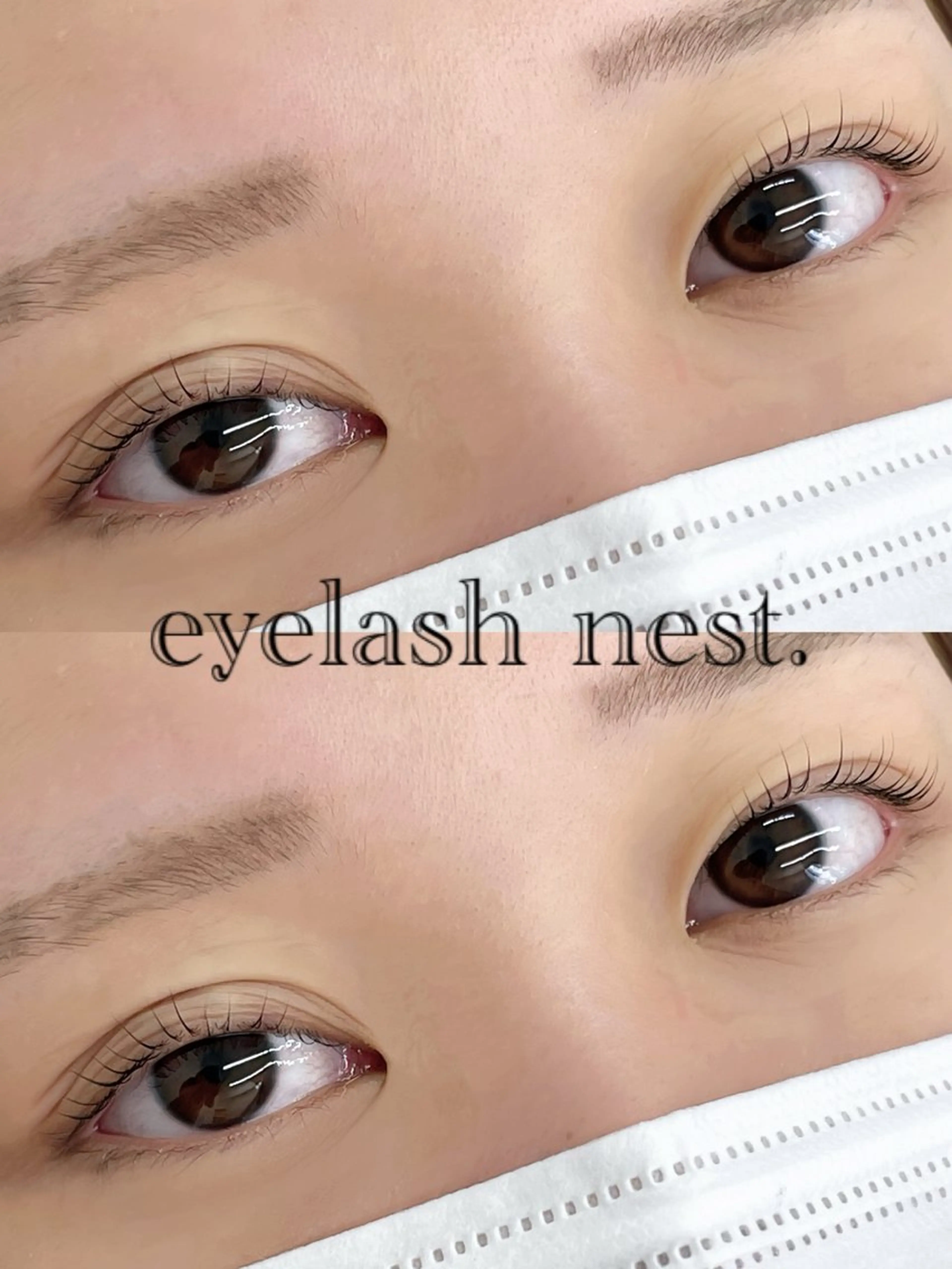 マツエク・マツパ 一重×まつ毛パーマ マツパ intime内nest.所属・🤍nest. エリ🤍のマツエク・マツパデザイン